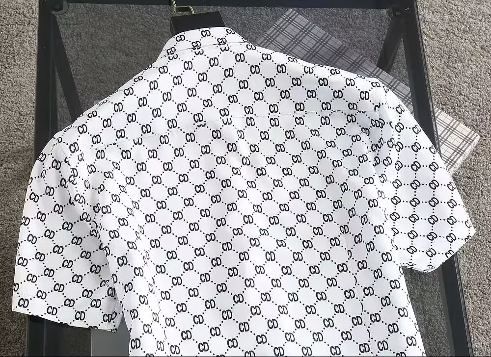 Durable 7672 Christian Dior Shirts Short Sleeved For Men