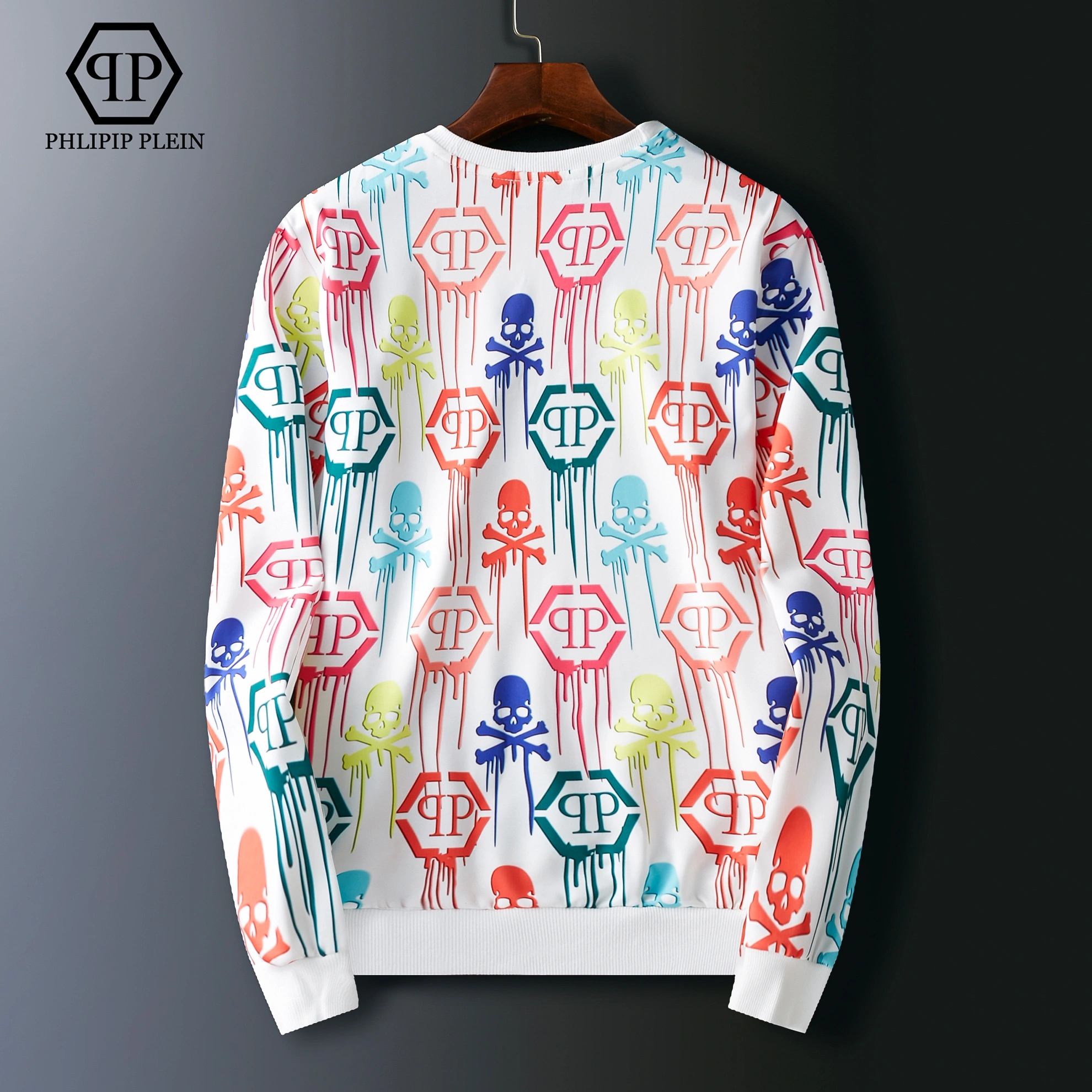 Durable 7705 Philipp Plein PP Hoodies Long Sleeved For Men