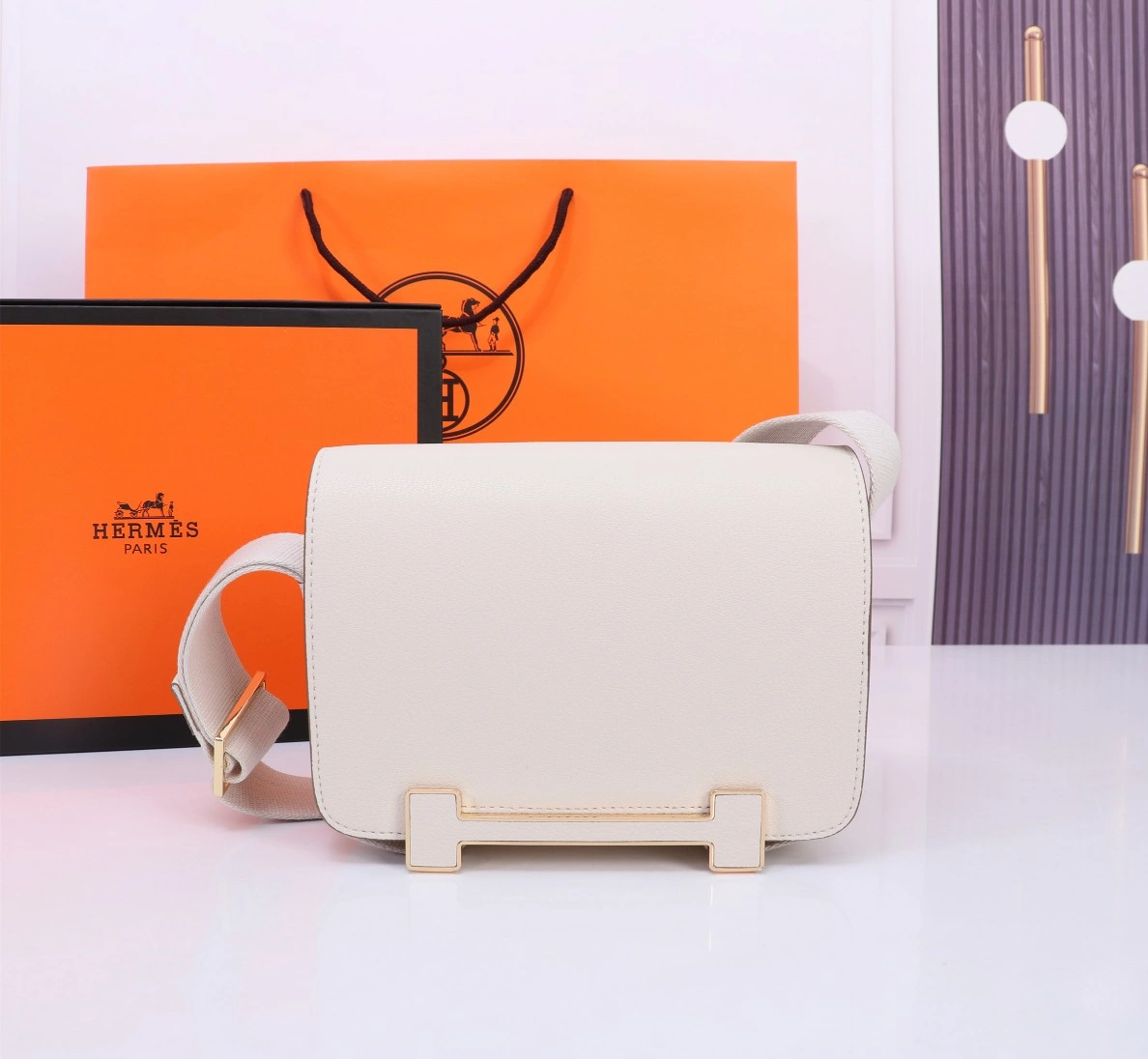 Durable 7781 Hermes AAA Quality Messenger Bags For Women