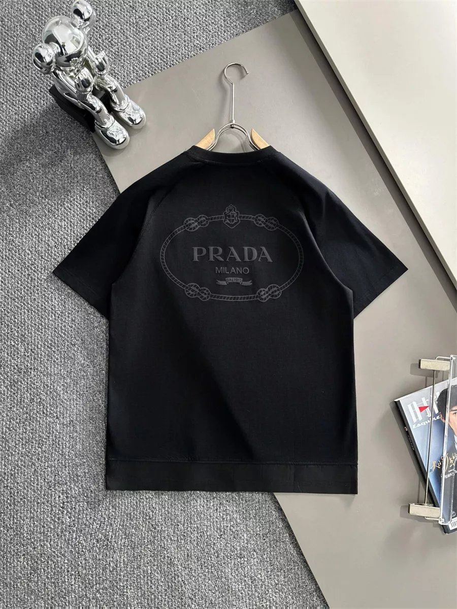 Durable 7859 Prada T-Shirts Short Sleeved For Unisex