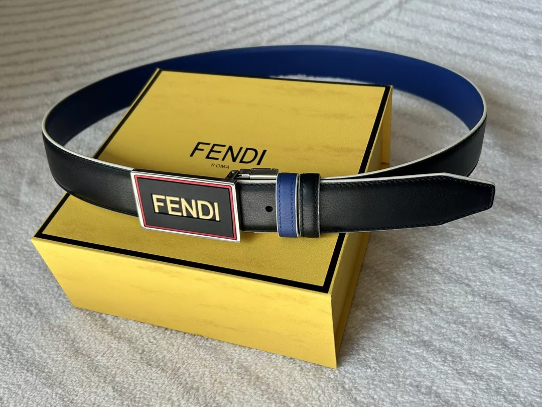 Durable 8552 Fendi AAA Quality Belts In 3.5cm For Men