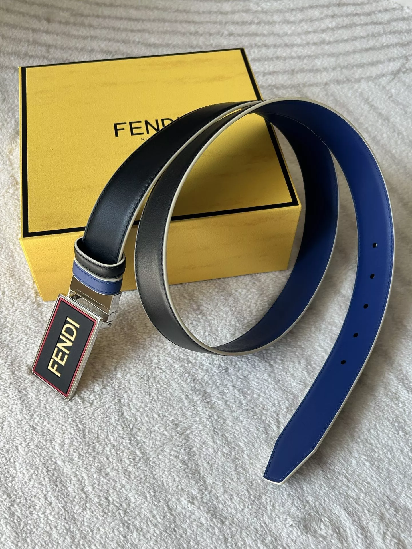 Durable 8552 Fendi AAA Quality Belts In 3.5cm For Men