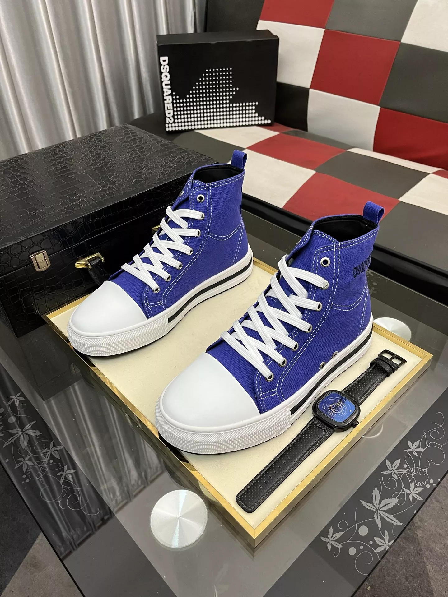 Durable 8618 Dsquared High Tops Shoes For Men