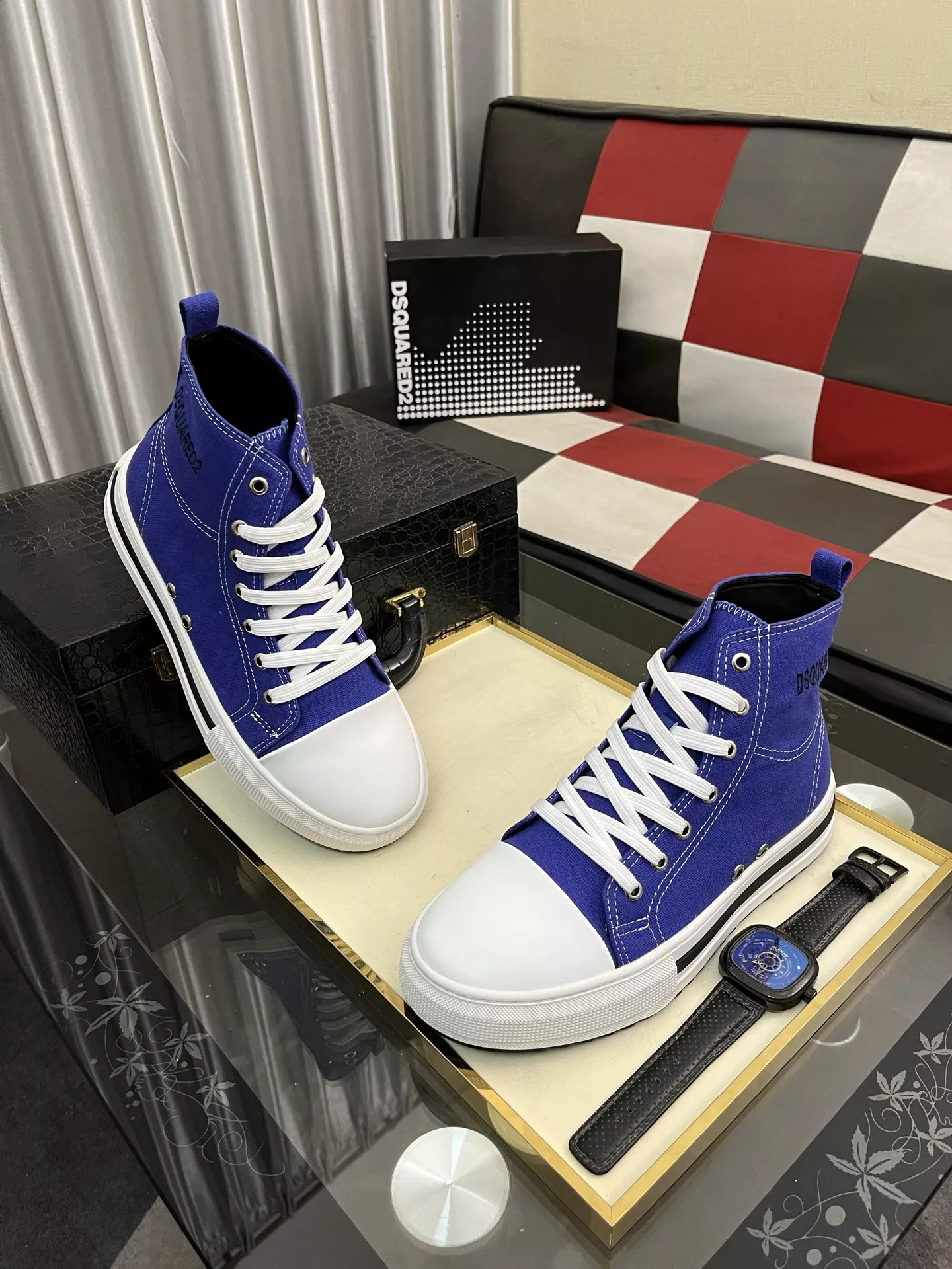 Durable 8618 Dsquared High Tops Shoes For Men
