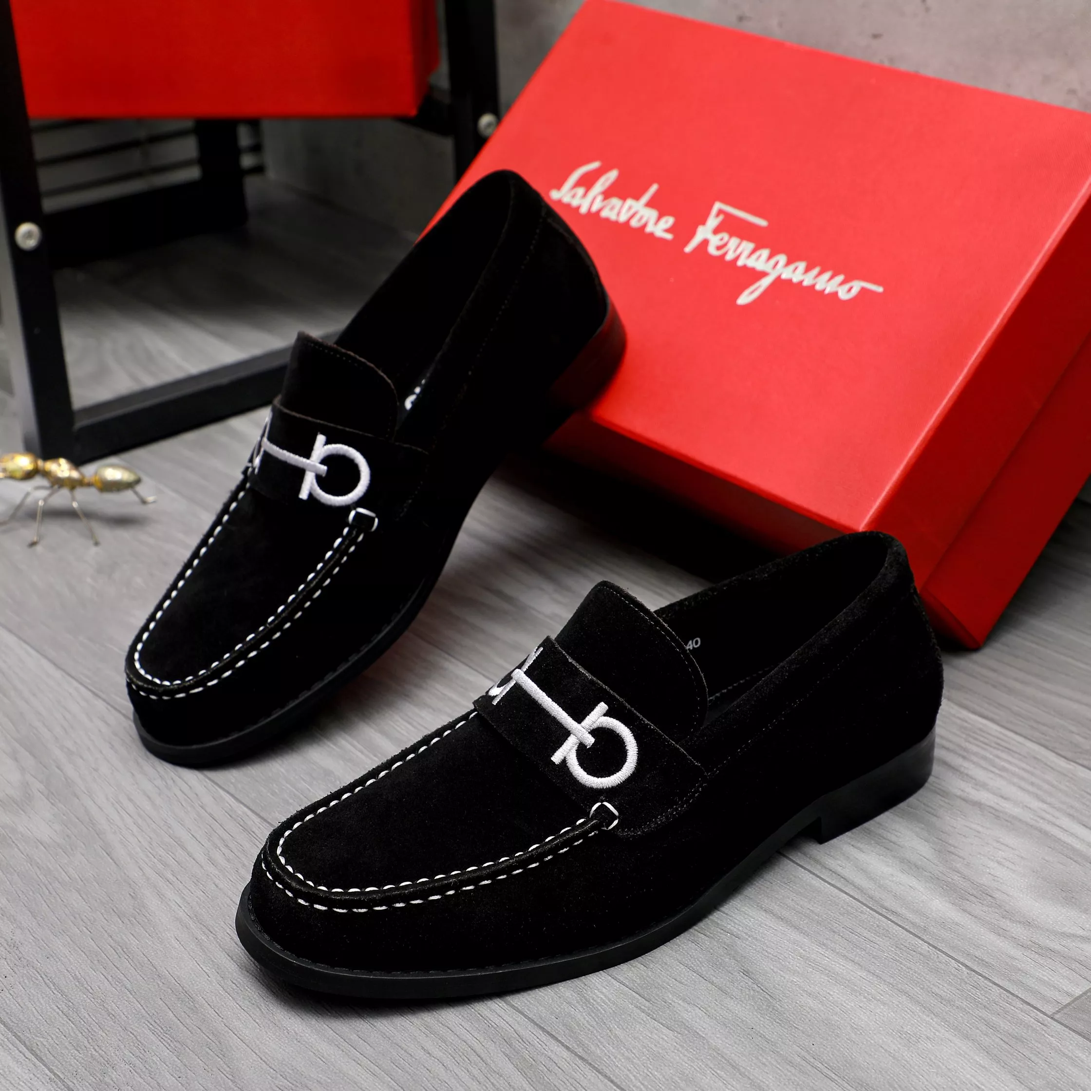 Durable 868 Salvatore Ferragamo Leather Shoes For Men