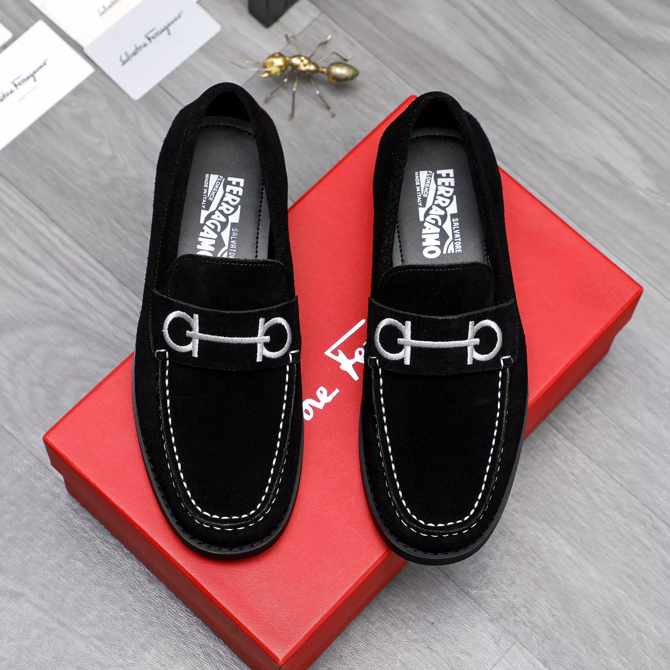 Durable 868 Salvatore Ferragamo Leather Shoes For Men
