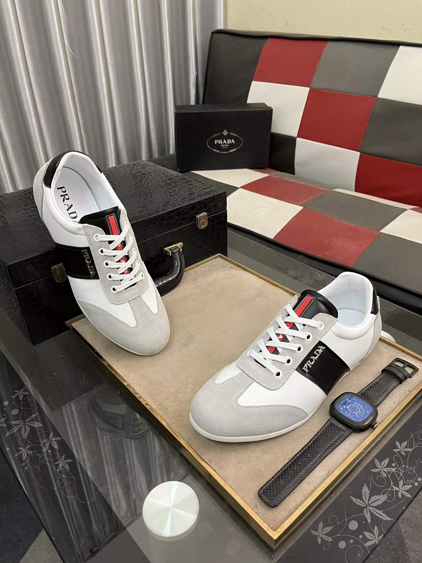Durable 8735 Prada Casual Shoes For Men