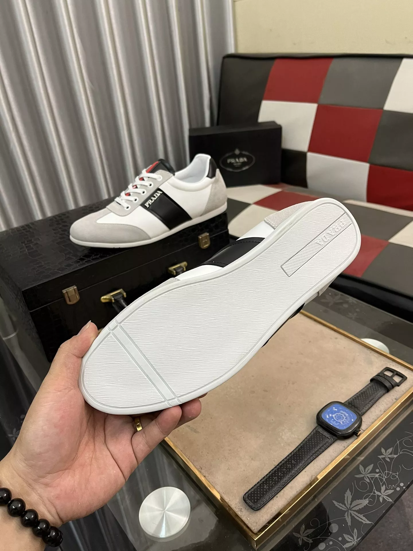 Durable 8735 Prada Casual Shoes For Men