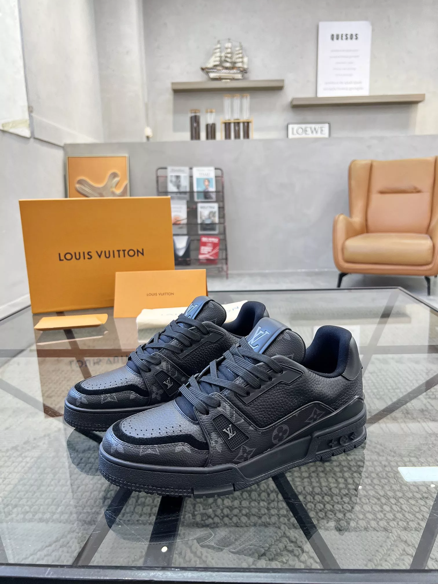 Durable 8909 Louis Vuitton Casual Shoes For Men