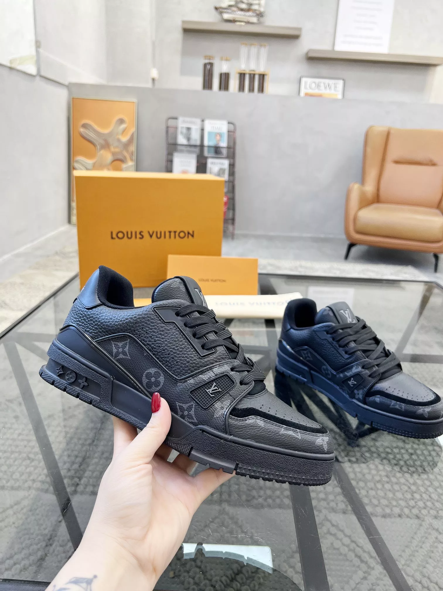 Durable 8909 Louis Vuitton Casual Shoes For Men
