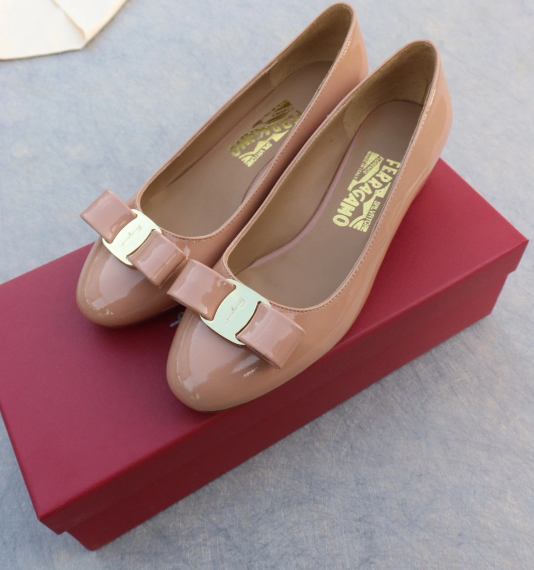 Durable 9019 Salvatore Ferragamo Flat Shoes For Women