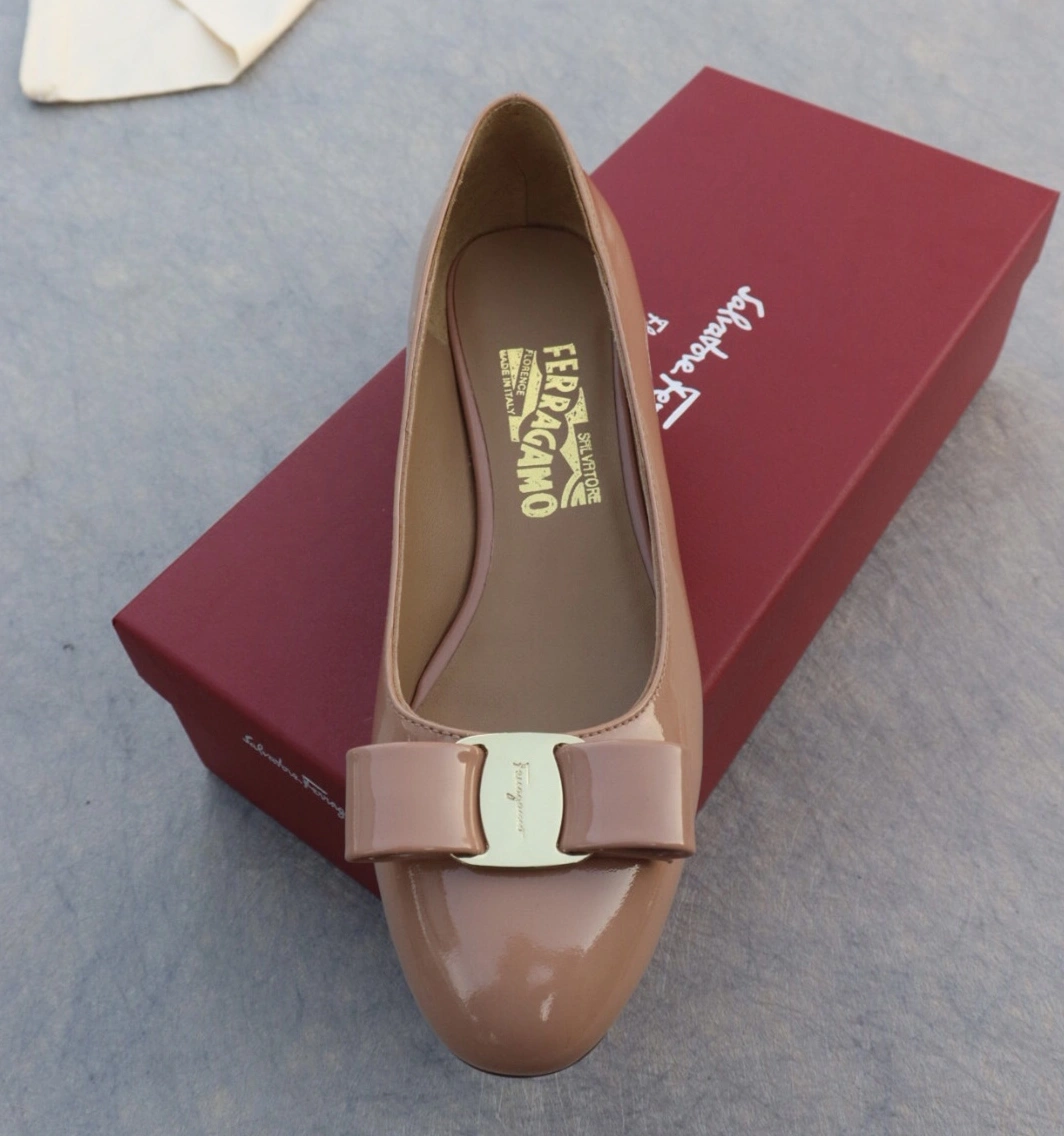 Durable 9019 Salvatore Ferragamo Flat Shoes For Women