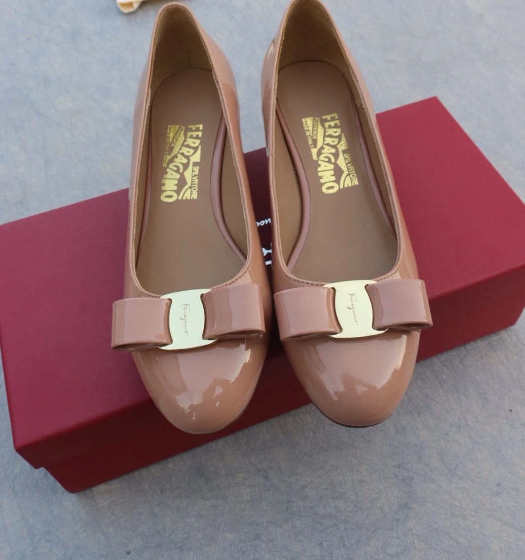 Durable 9019 Salvatore Ferragamo Flat Shoes For Women