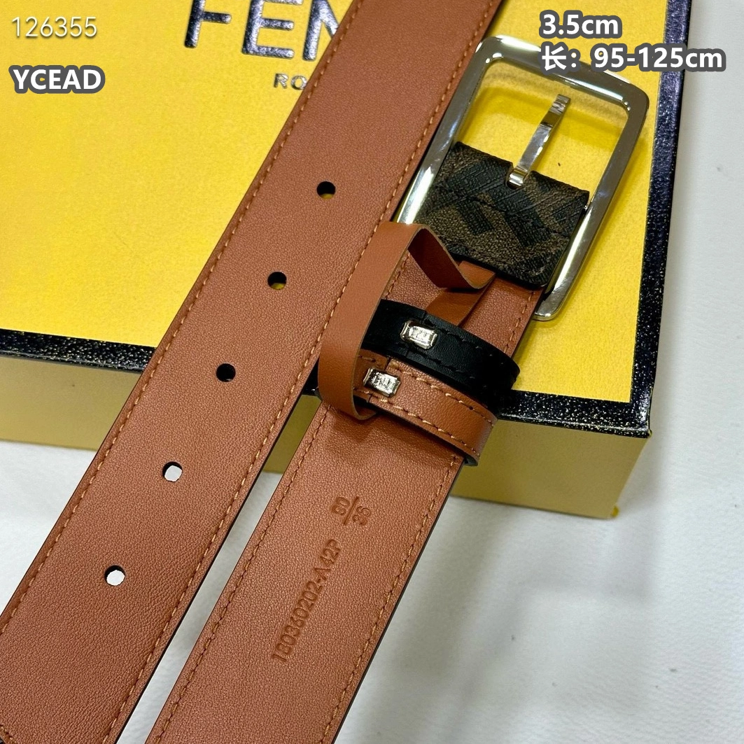 Durable 9271 Fendi AAA Quality Belts For Unisex
