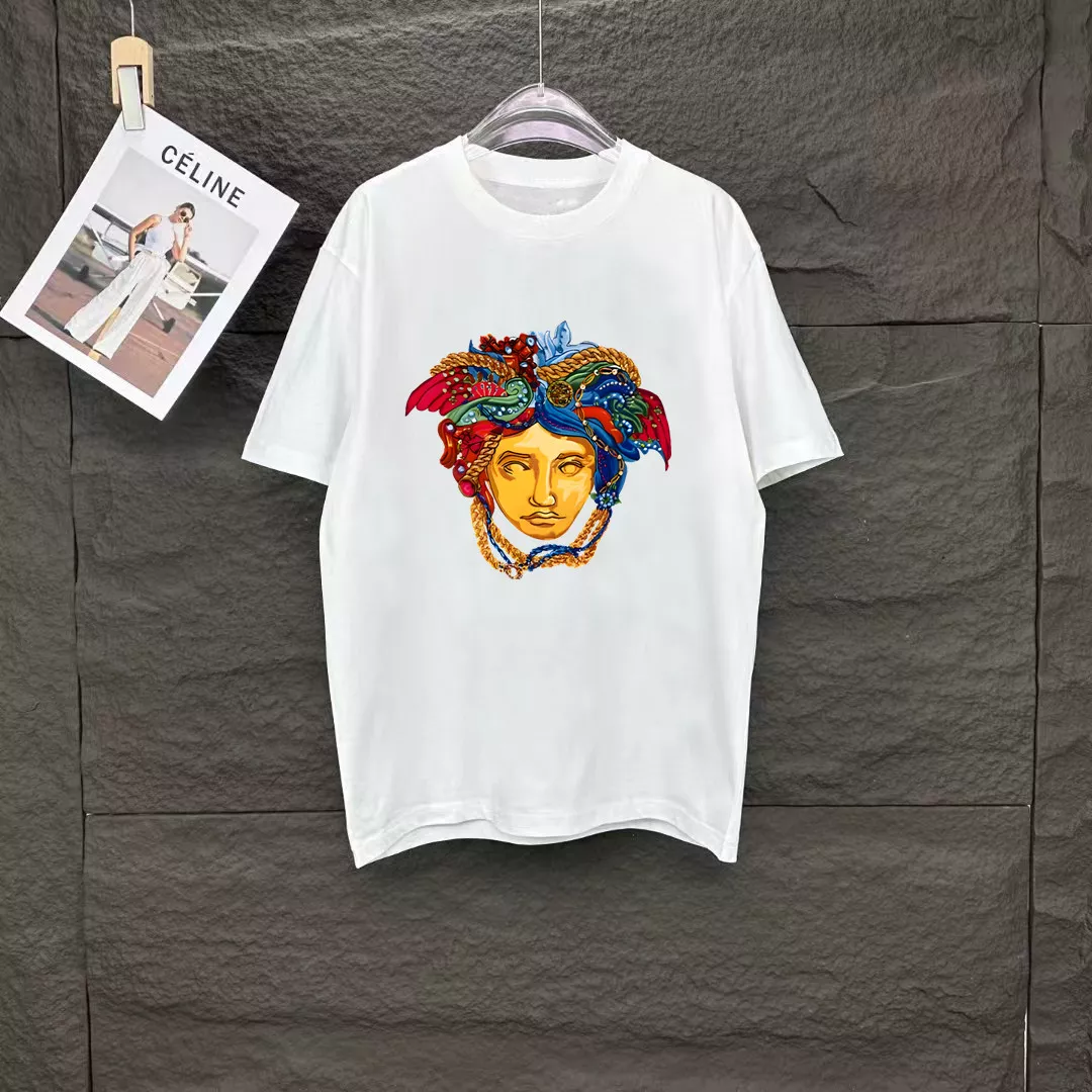Durable 9302 Versace T-Shirts Short Sleeved For Unisex