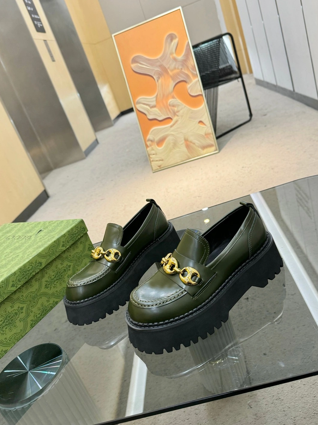 Durable 9457 Gucci Oxfords Shoes For Women