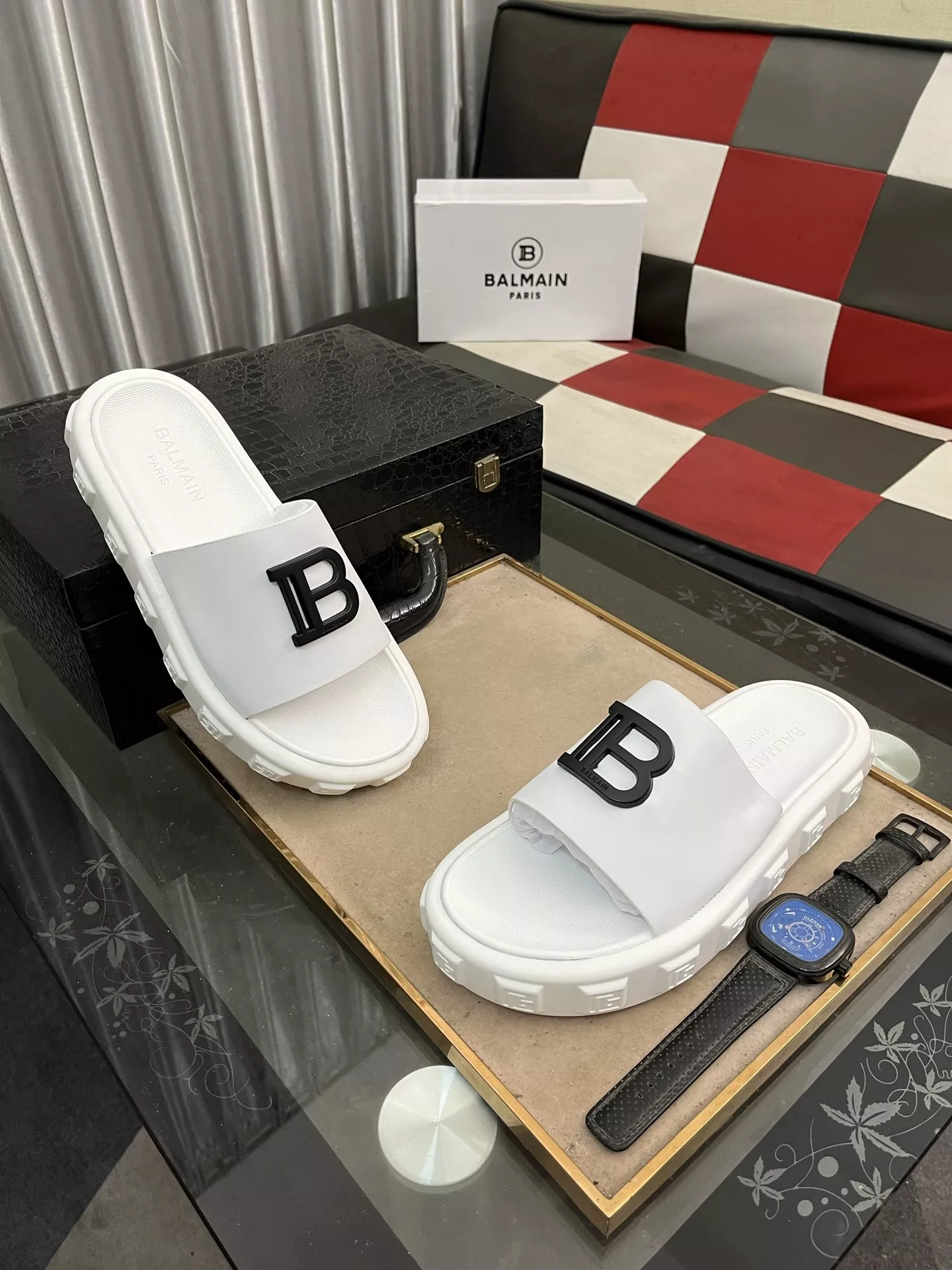 Durable 9558 Balmain Slippers For Men