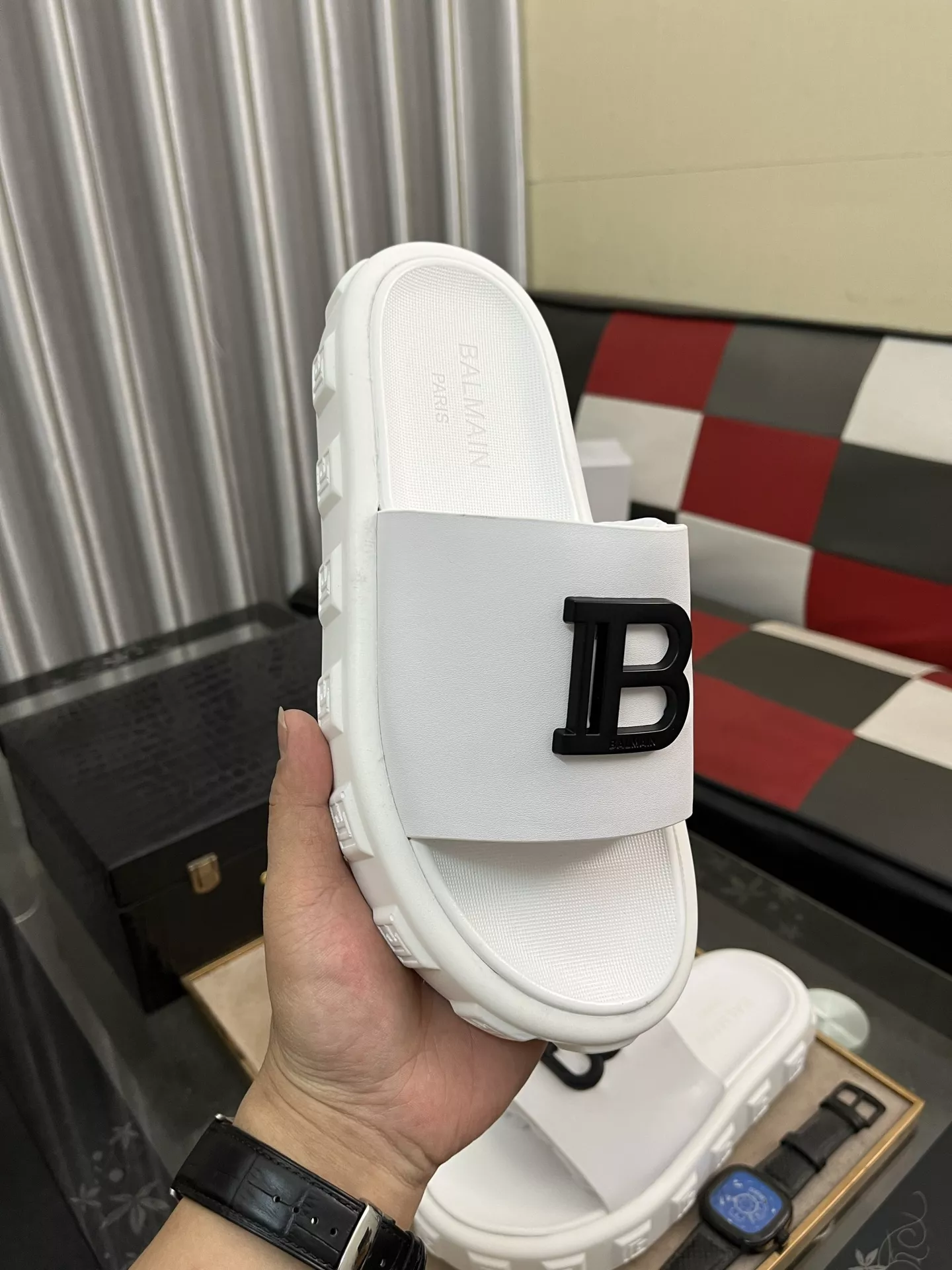 Durable 9558 Balmain Slippers For Men