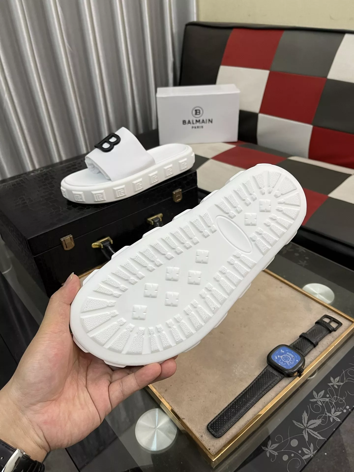 Durable 9558 Balmain Slippers For Men