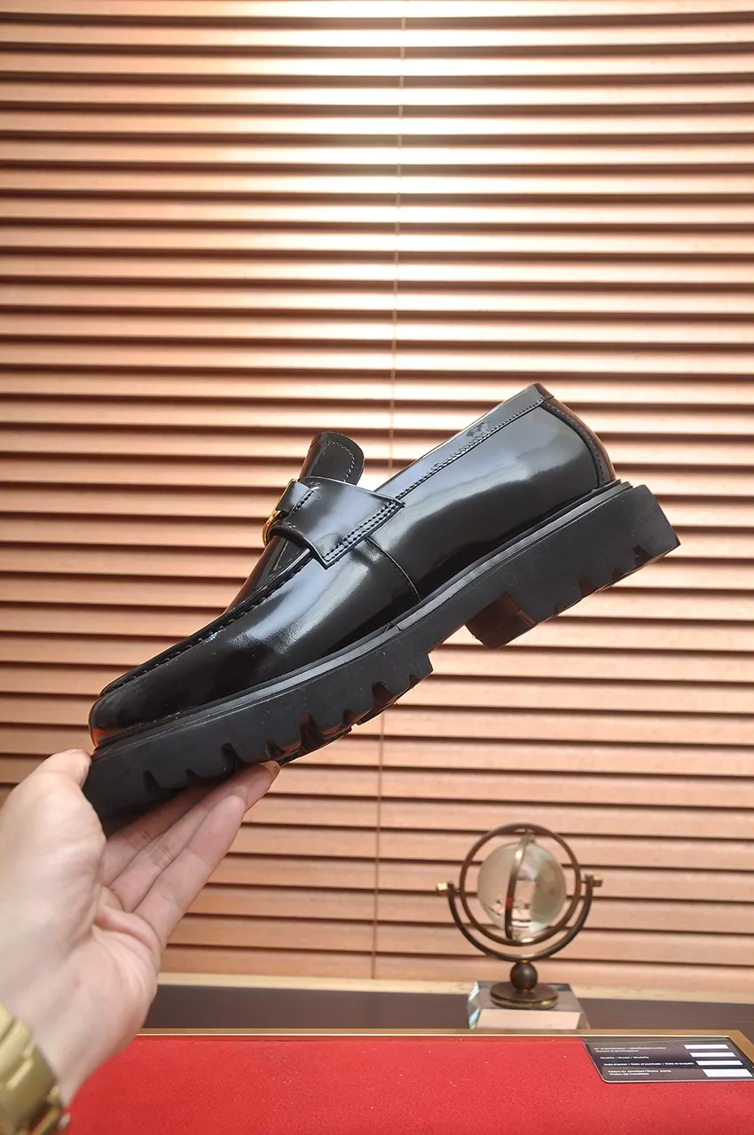 Durable 9708 Hermes Leather Shoes For Men