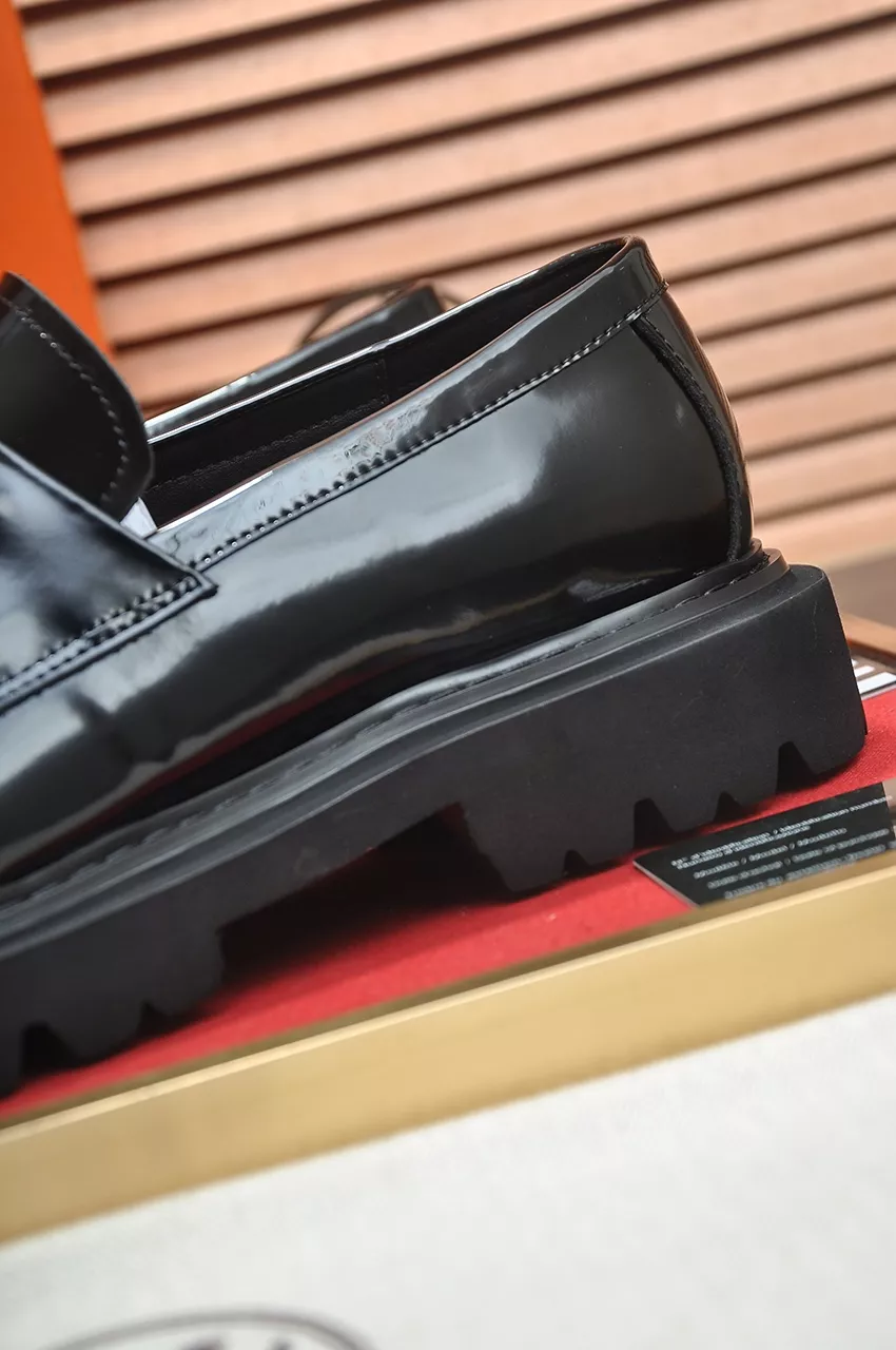Durable 9708 Hermes Leather Shoes For Men
