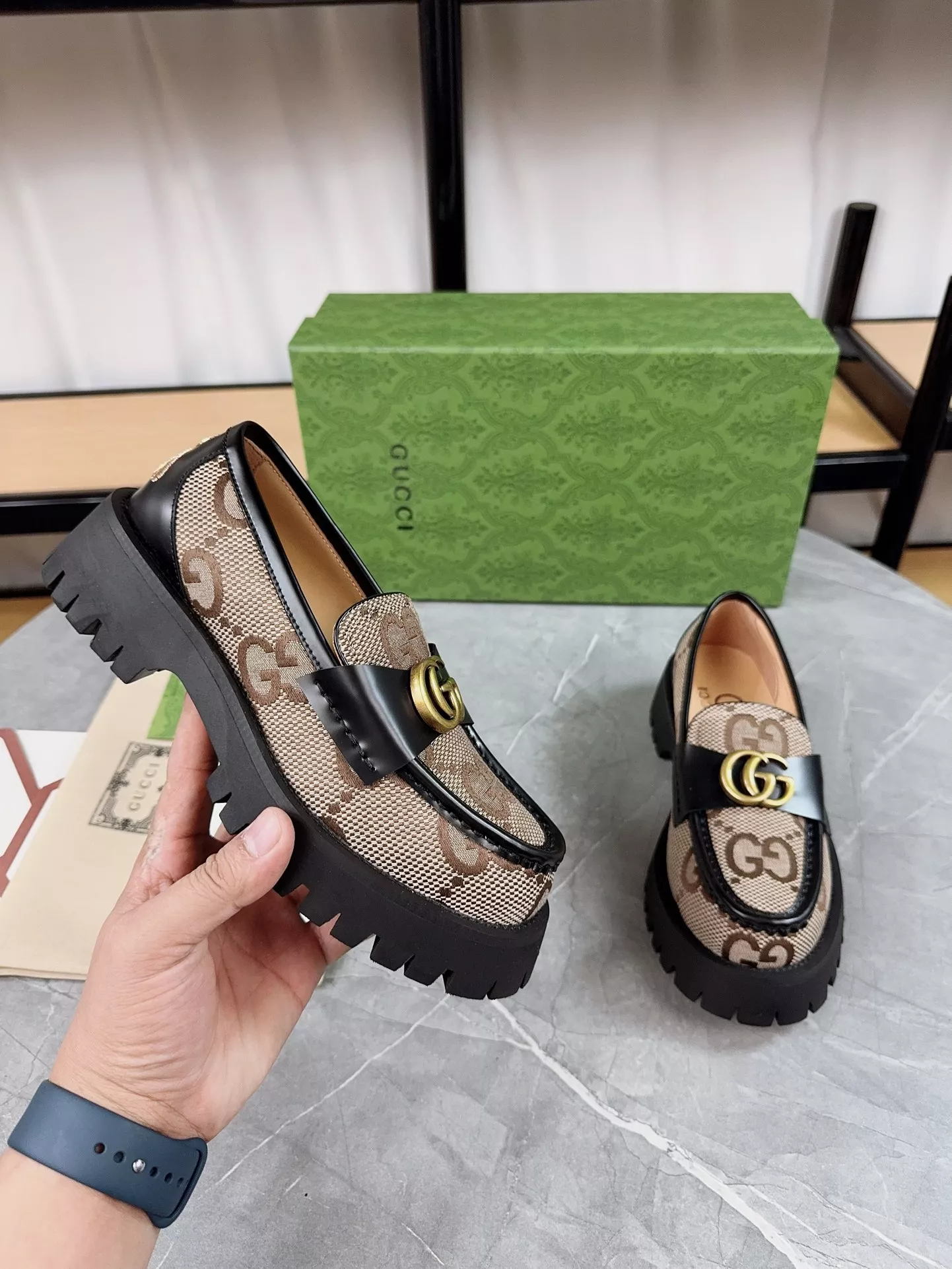 Durable 9764 Gucci Oxfords Shoes For Women