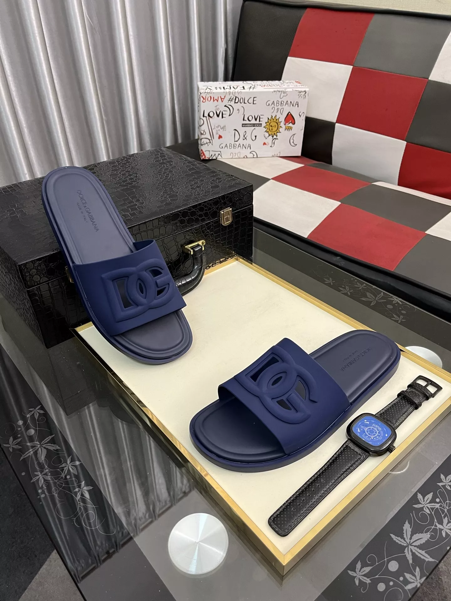 Durable 9780 Dolce & Gabbana D&G Slippers For Men