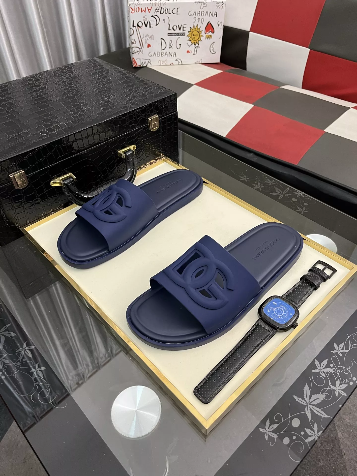 Durable 9780 Dolce & Gabbana D&G Slippers For Men