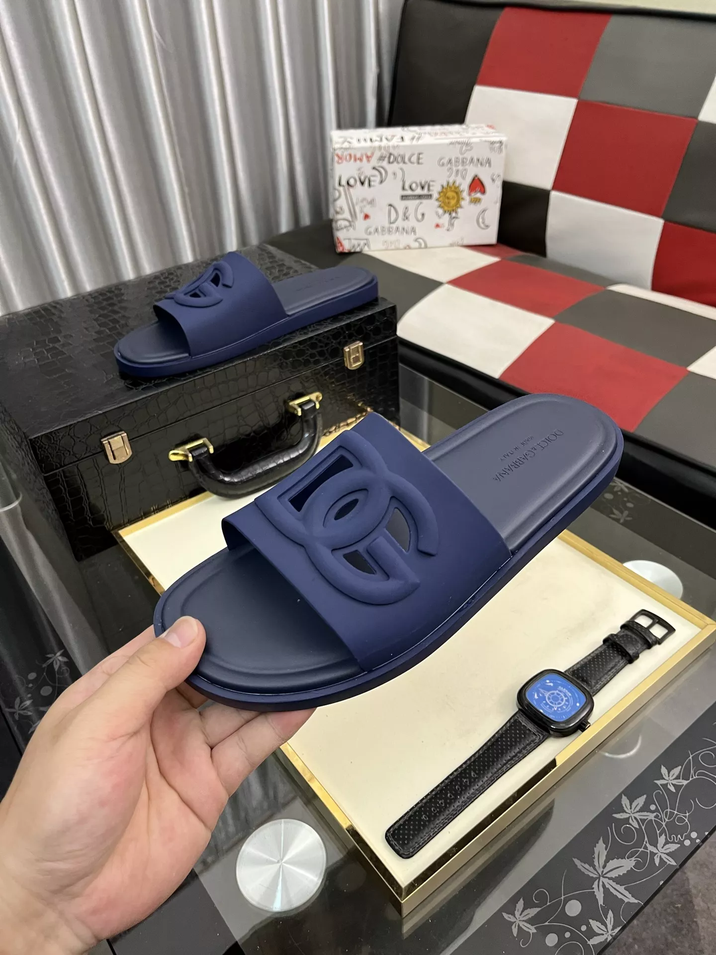 Durable 9780 Dolce & Gabbana D&G Slippers For Men