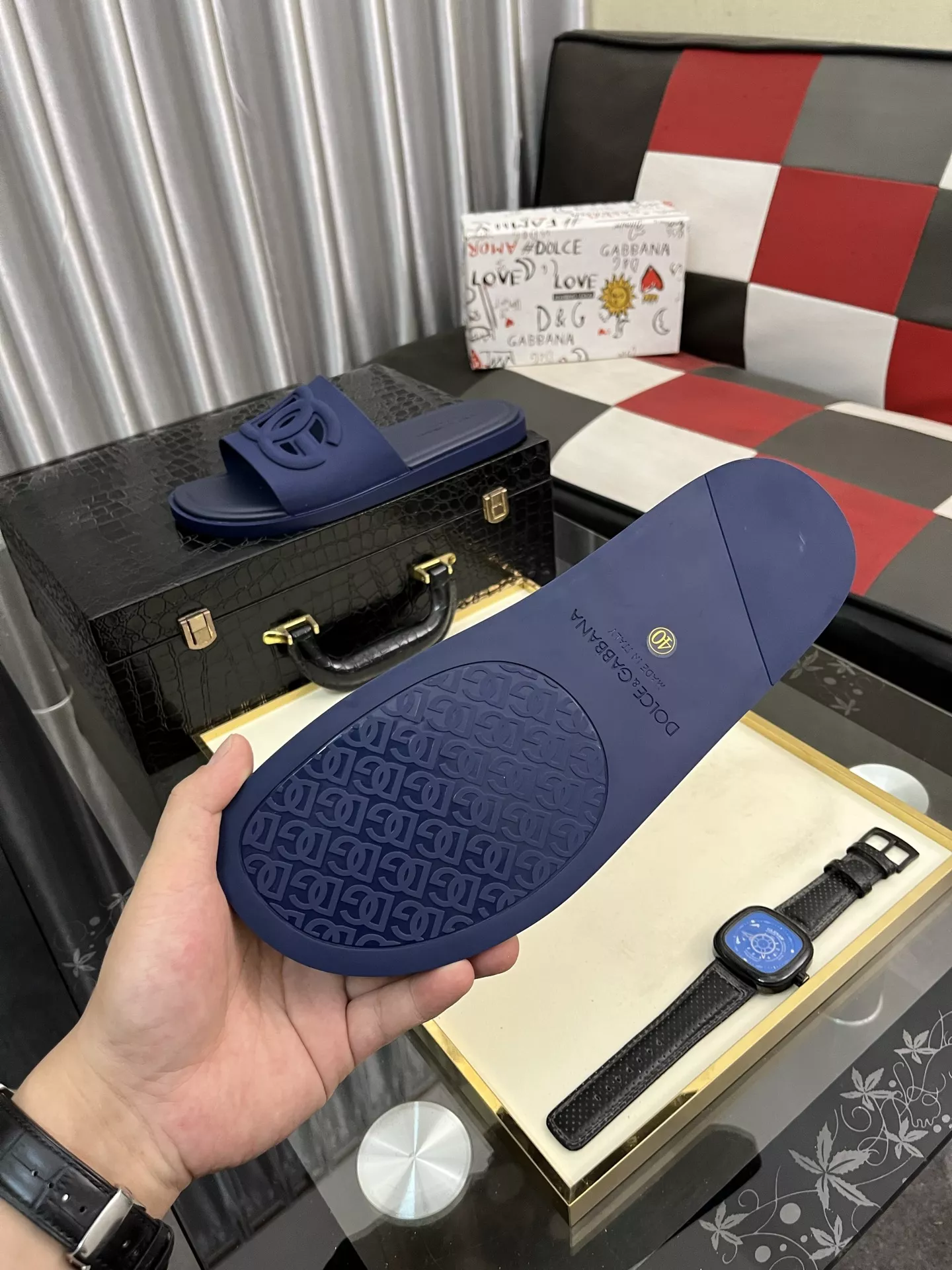 Durable 9780 Dolce & Gabbana D&G Slippers For Men