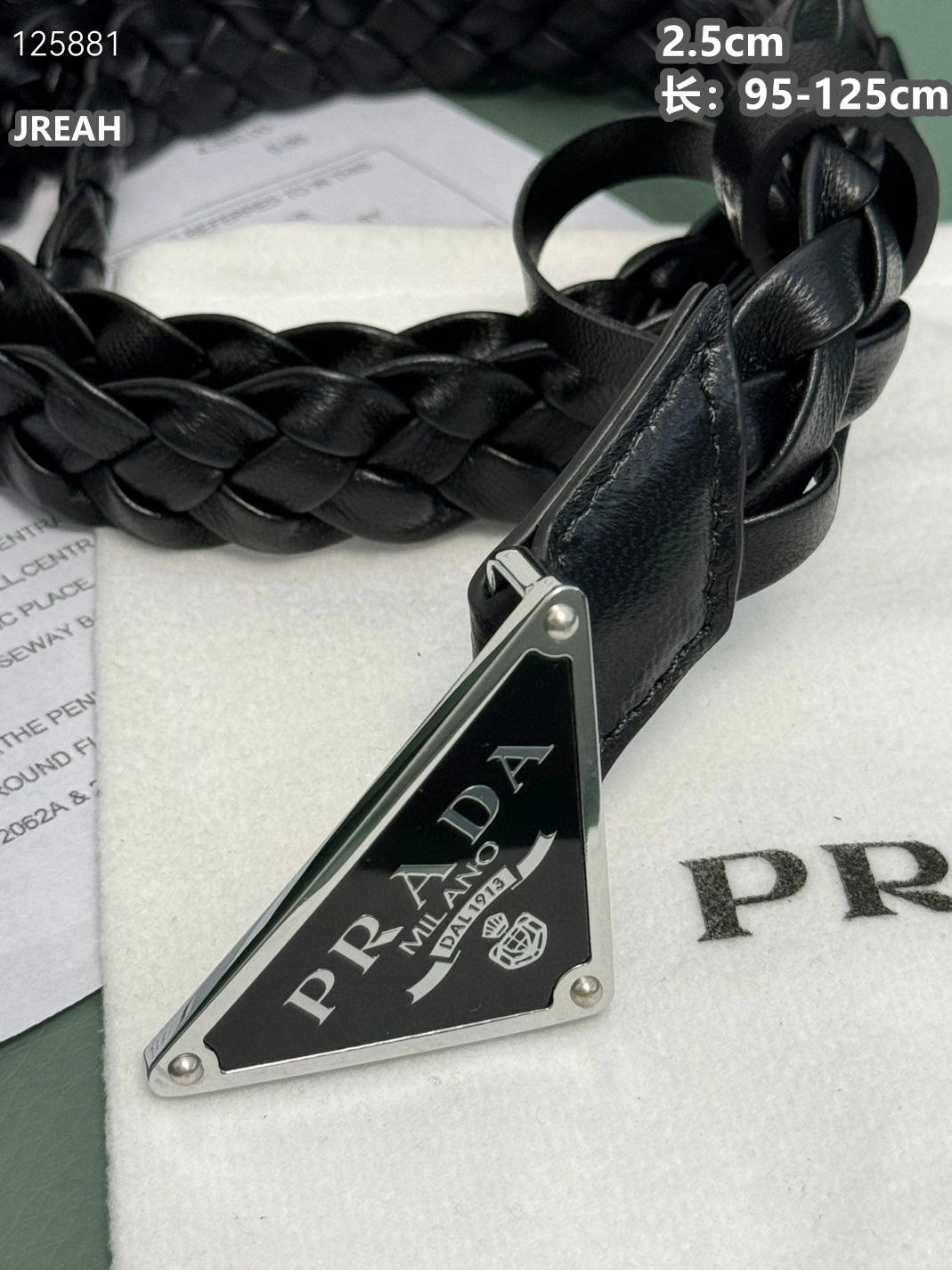 Durable 9849 Prada AAA Quality Belts For Women