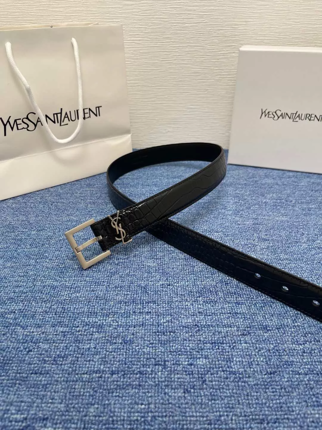 Durable 9858 Yves Saint Laurent AAA Quality Belts In 3.0cm For Women