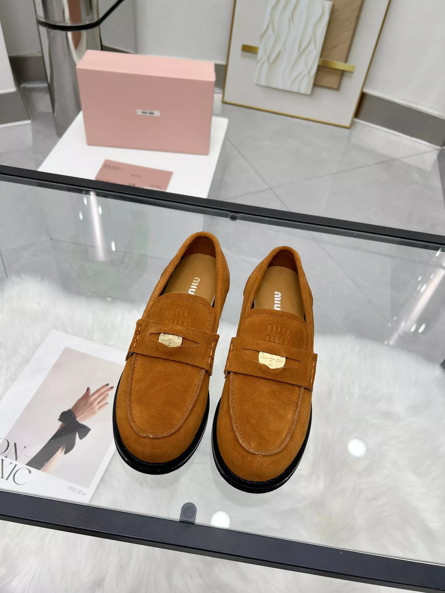 EasyMatch 1178 MIU MIU Leather Shoes For Women