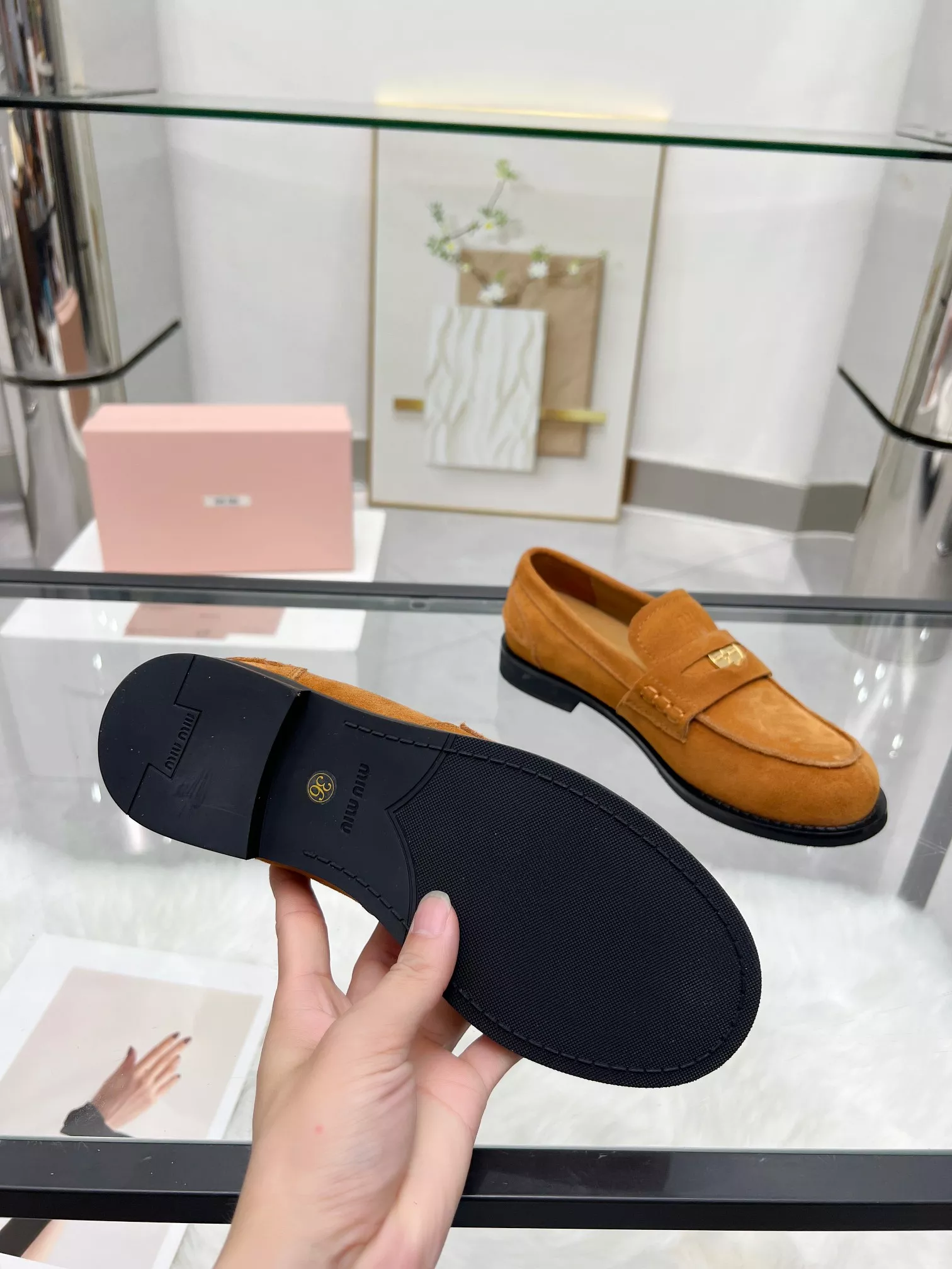EasyMatch 1178 MIU MIU Leather Shoes For Women