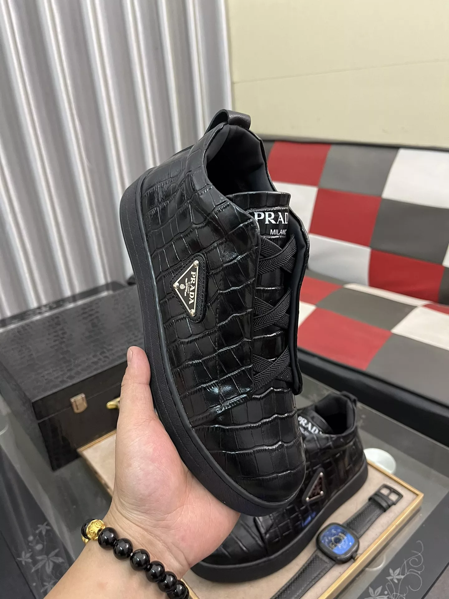 EasyMatch 202 Prada High Top Shoes For Men