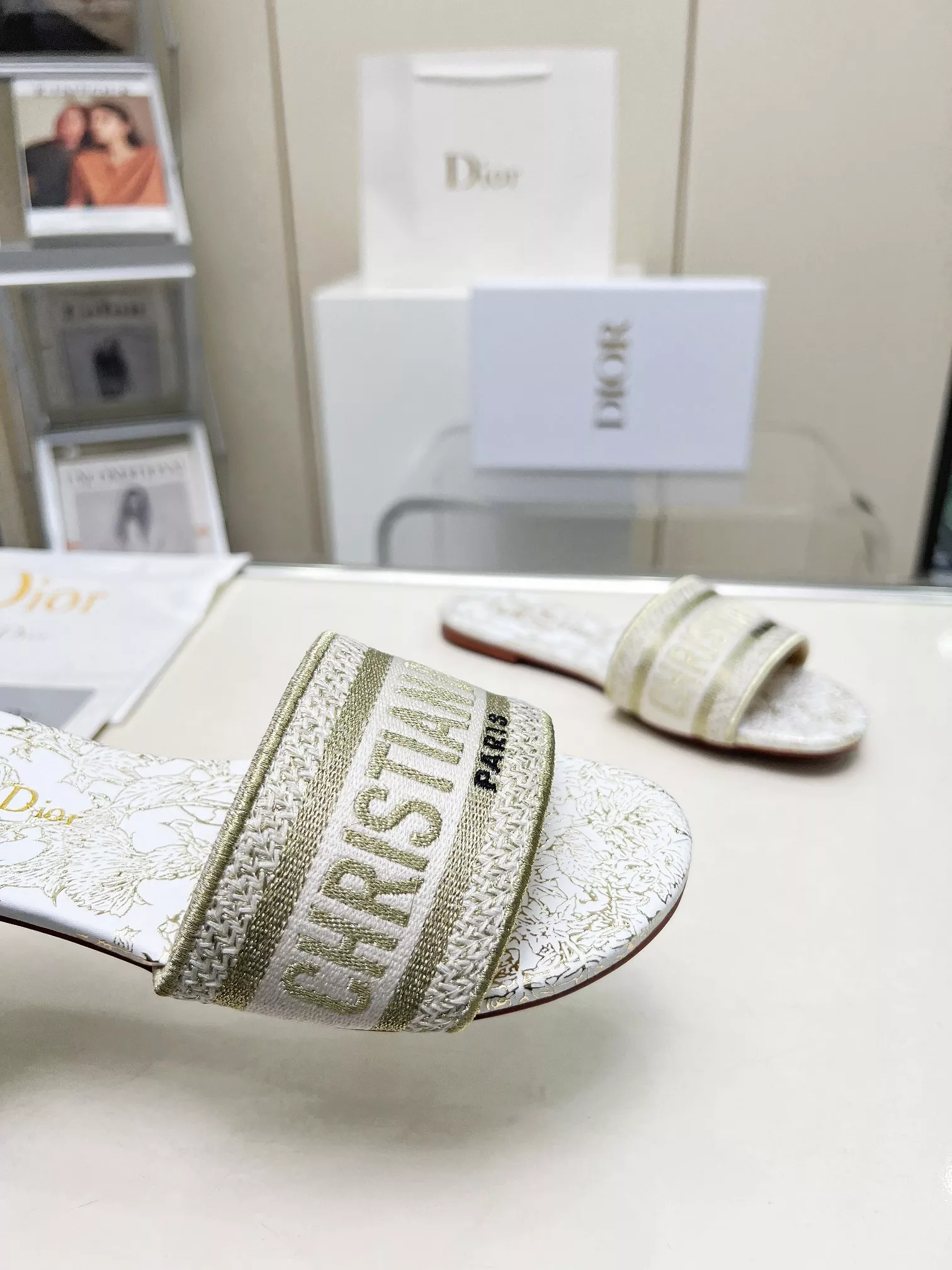 EasyMatch 2089 Christian Dior Slippers For Women