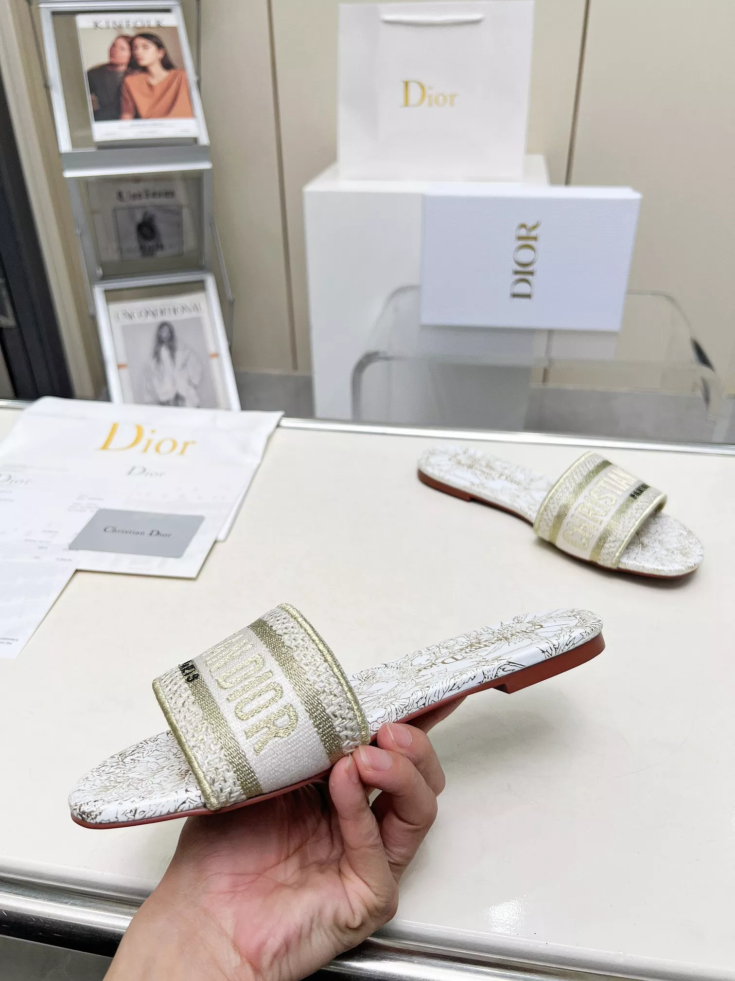 EasyMatch 2089 Christian Dior Slippers For Women
