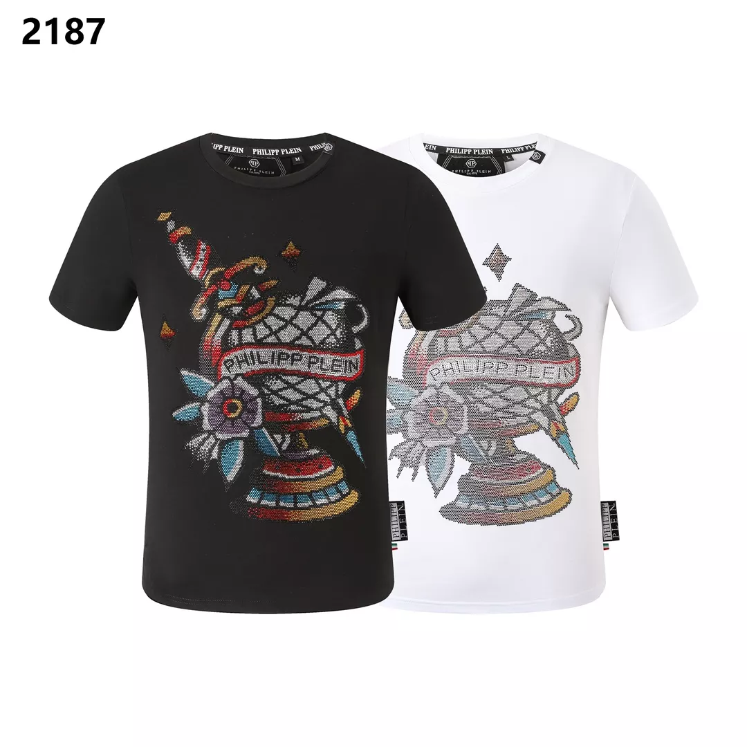 EasyMatch 2816 Philipp Plein PP T-Shirts Short Sleeved For Men