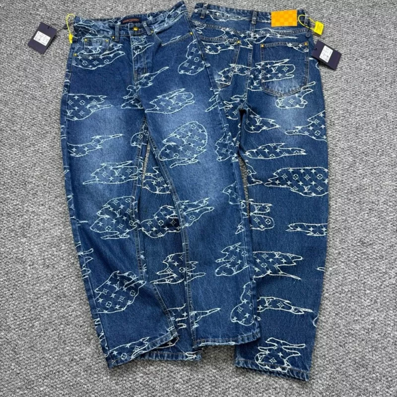 EasyMatch 3042 Louis Vuitton LV Jeans For Unisex