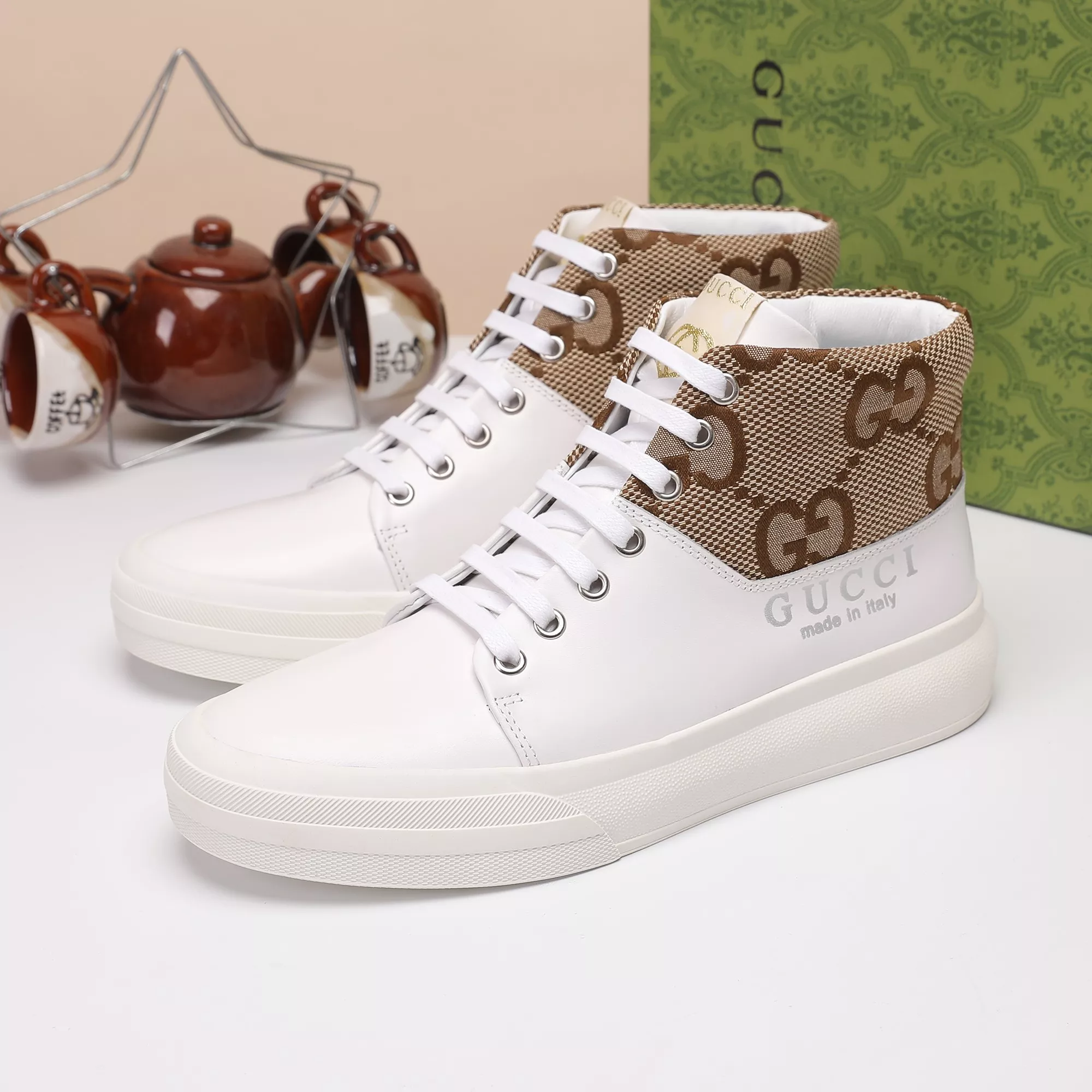 EasyMatch 3290 Gucci High Tops Shoes For Men