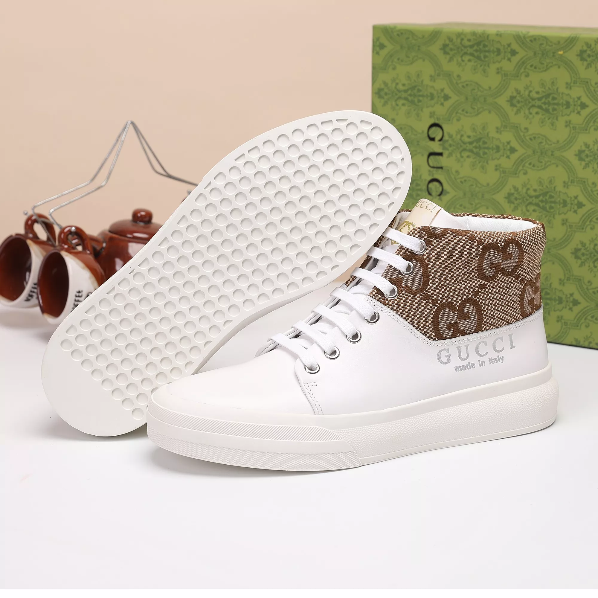 EasyMatch 3290 Gucci High Tops Shoes For Men