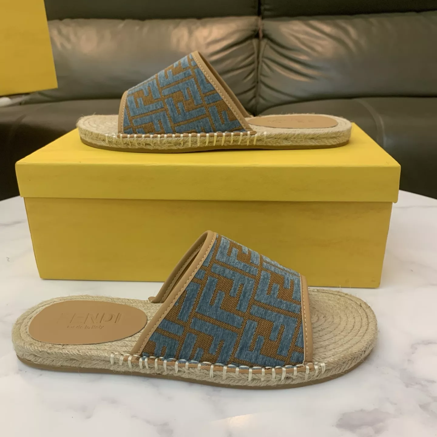 EasyMatch 342 Fendi Slippers For Men