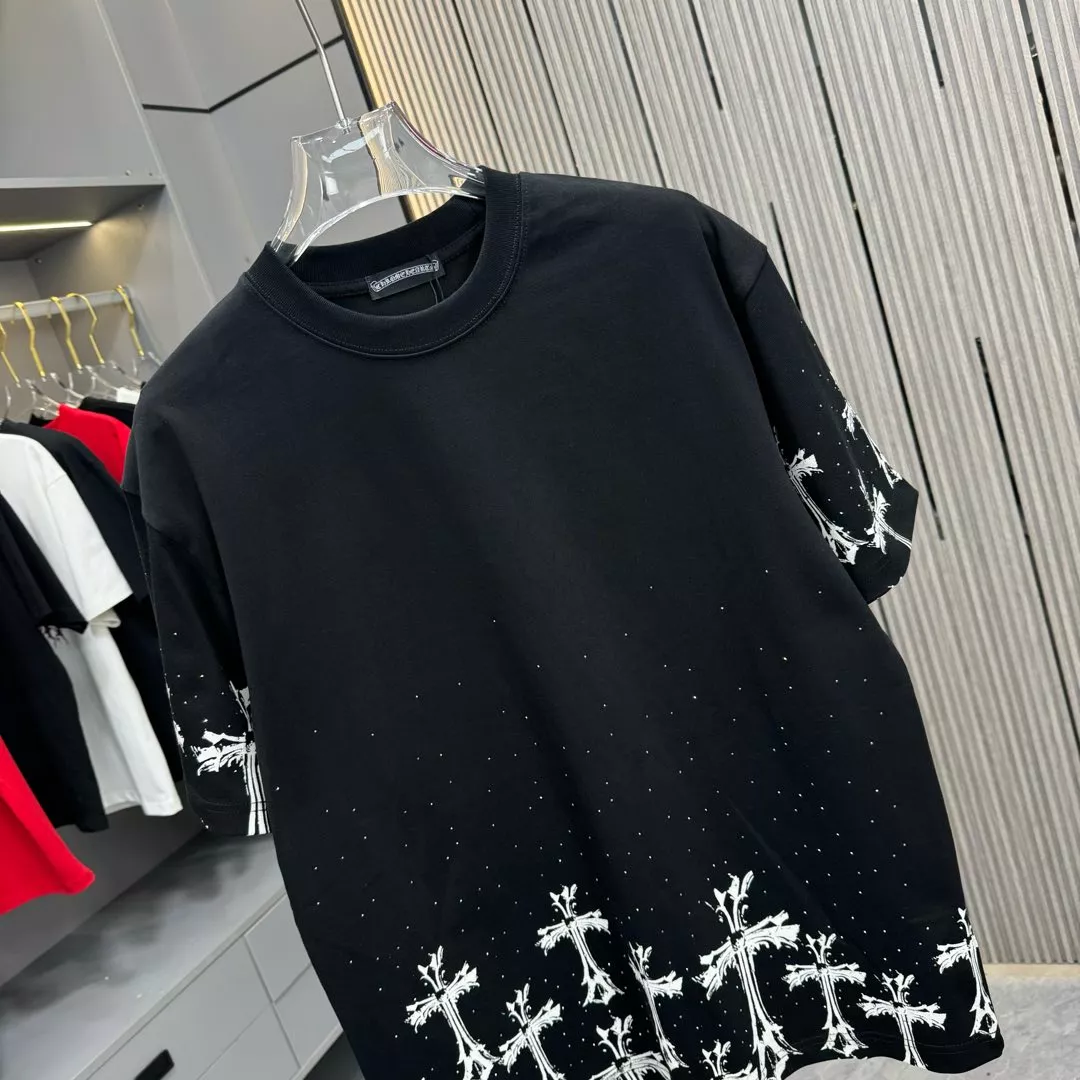EasyMatch 3421 Chrome Hearts T-Shirts Short Sleeved For Unisex