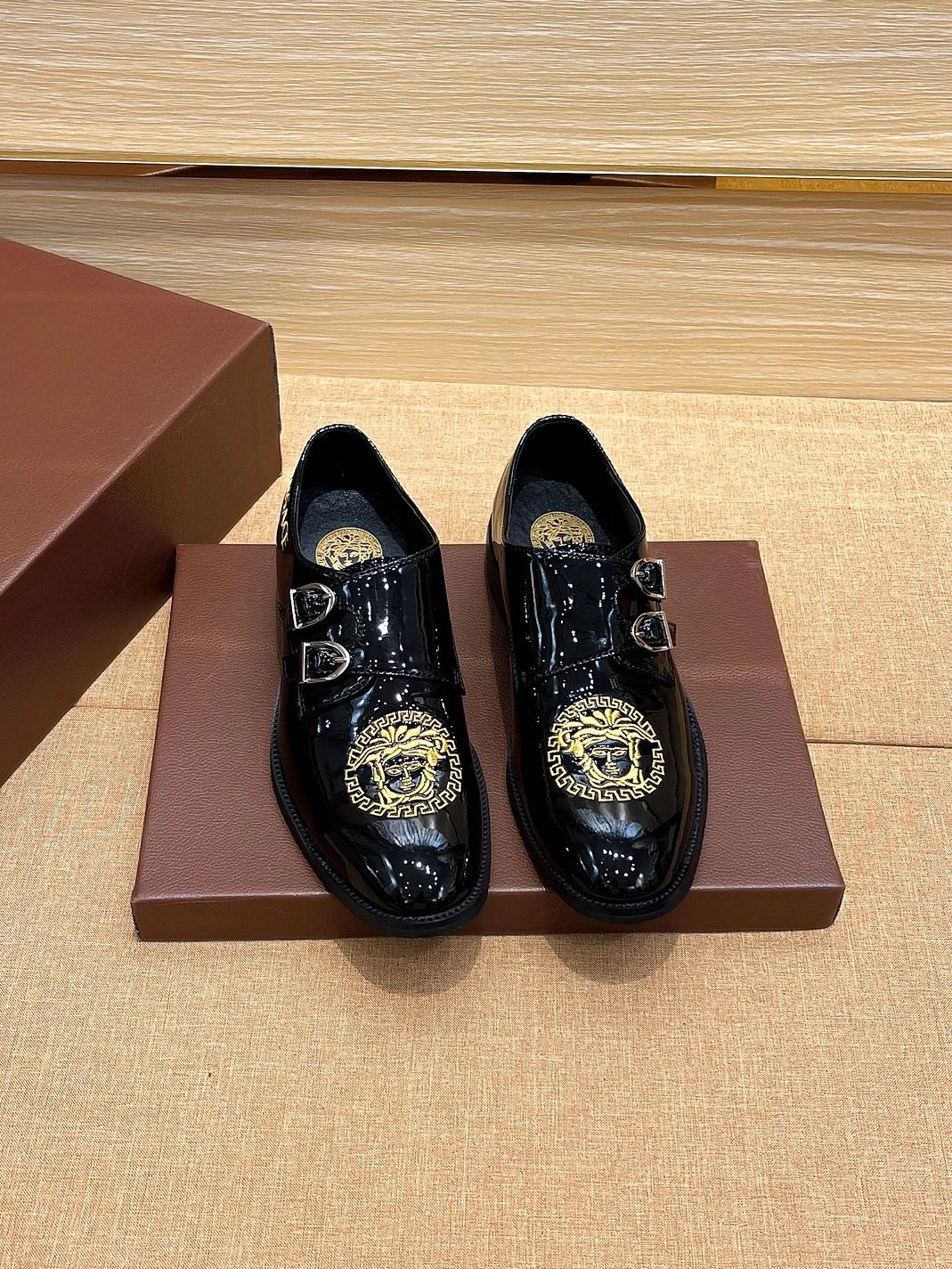EasyMatch 5429 Versace Leather Shoes For Men