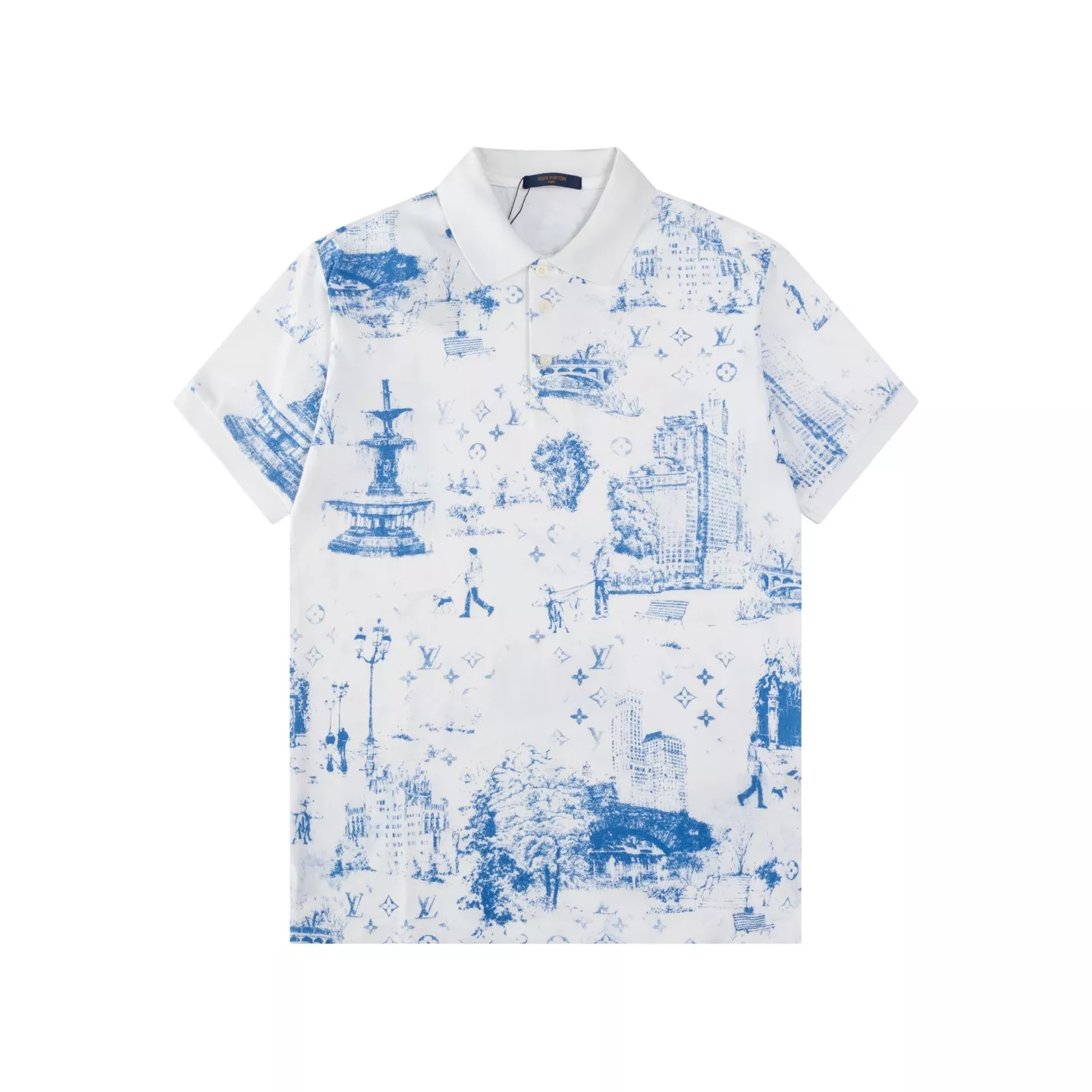 EasyMatch 6034 Louis Vuitton LV T-Shirts Short Sleeved For Men