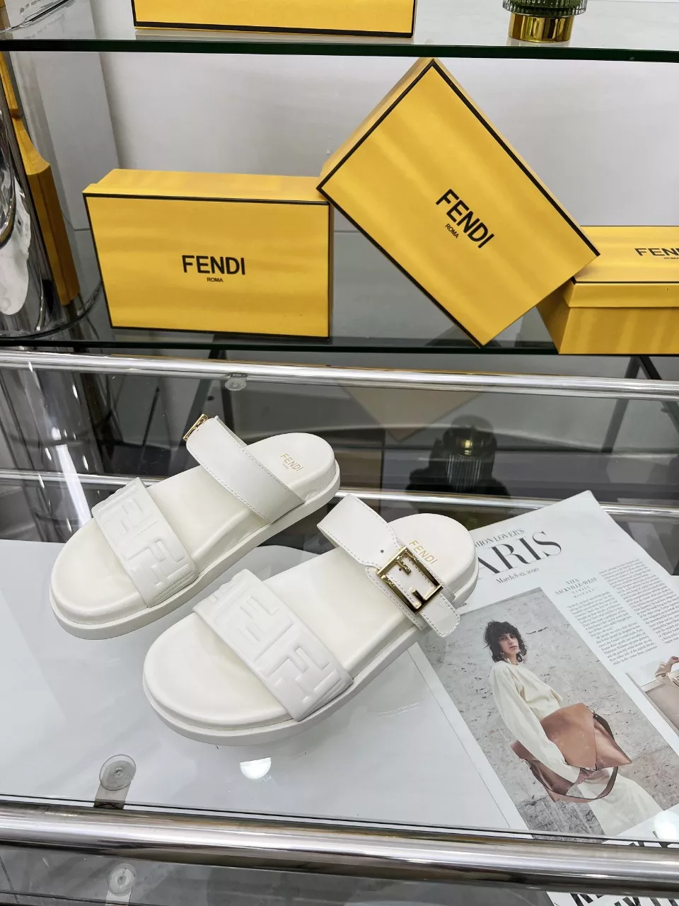 EasyMatch 7528 Fendi Slippers For Women