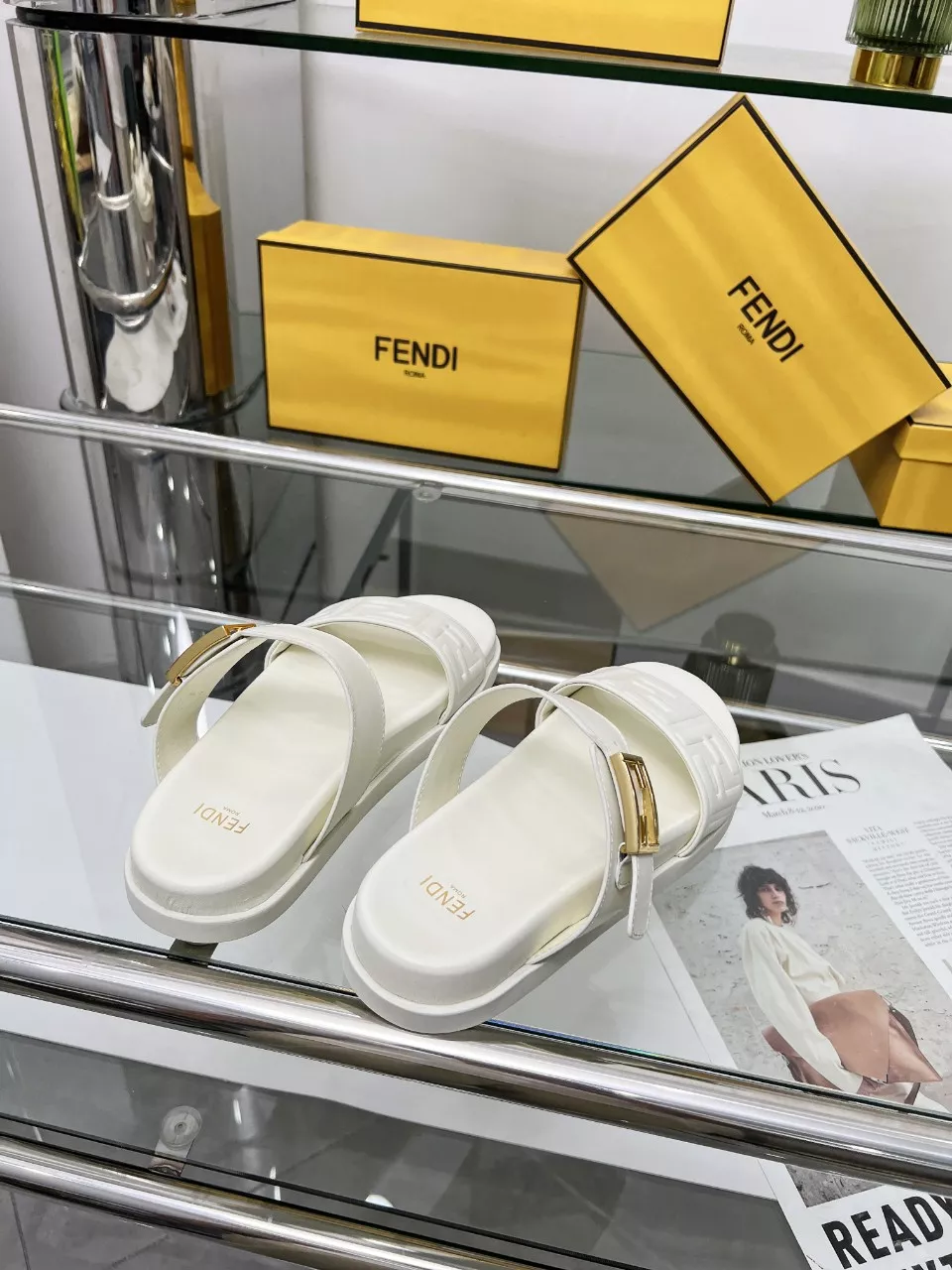 EasyMatch 7528 Fendi Slippers For Women