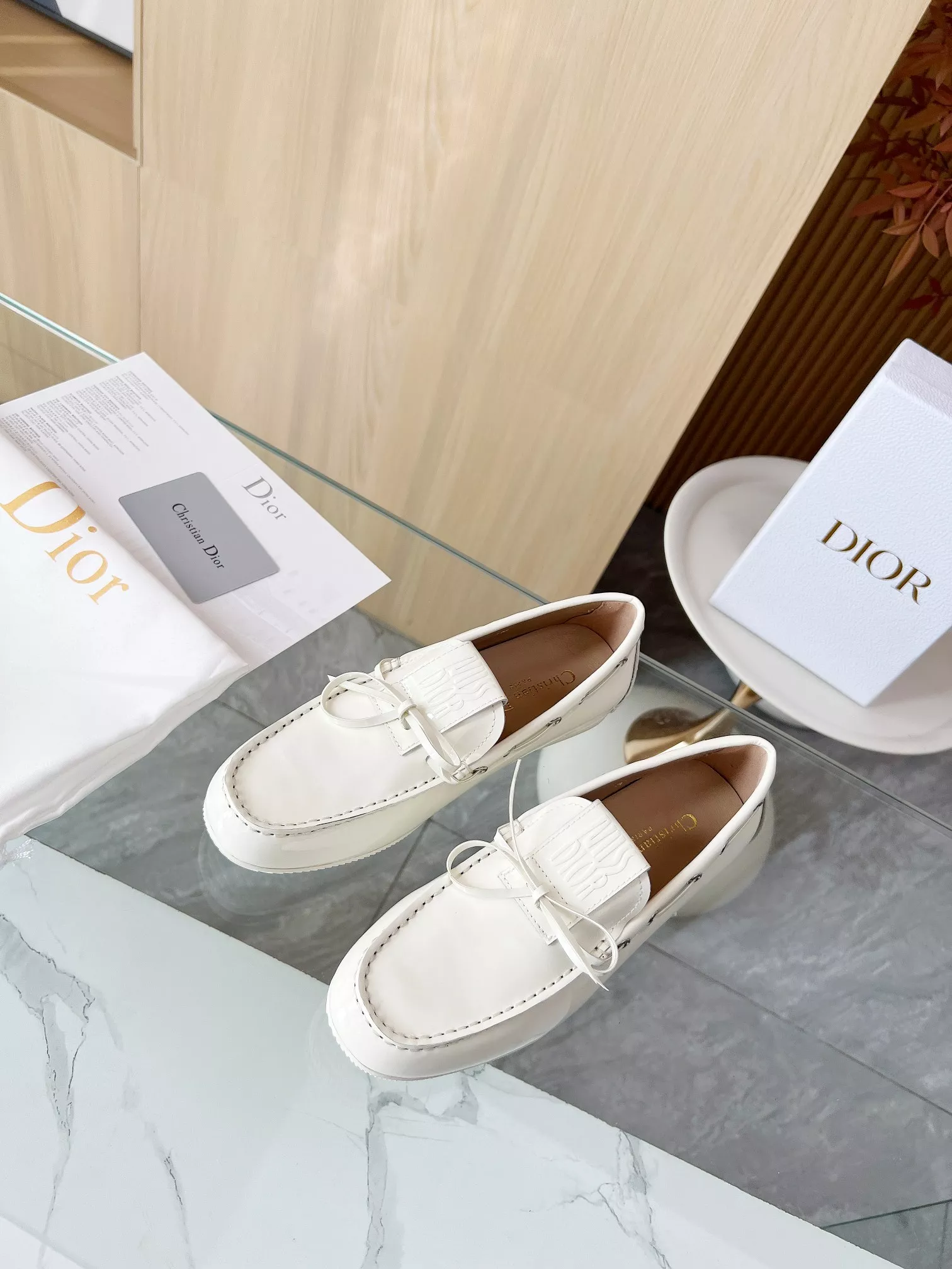 EasyMatch 7674 Christian Dior Leather Shoes For Women