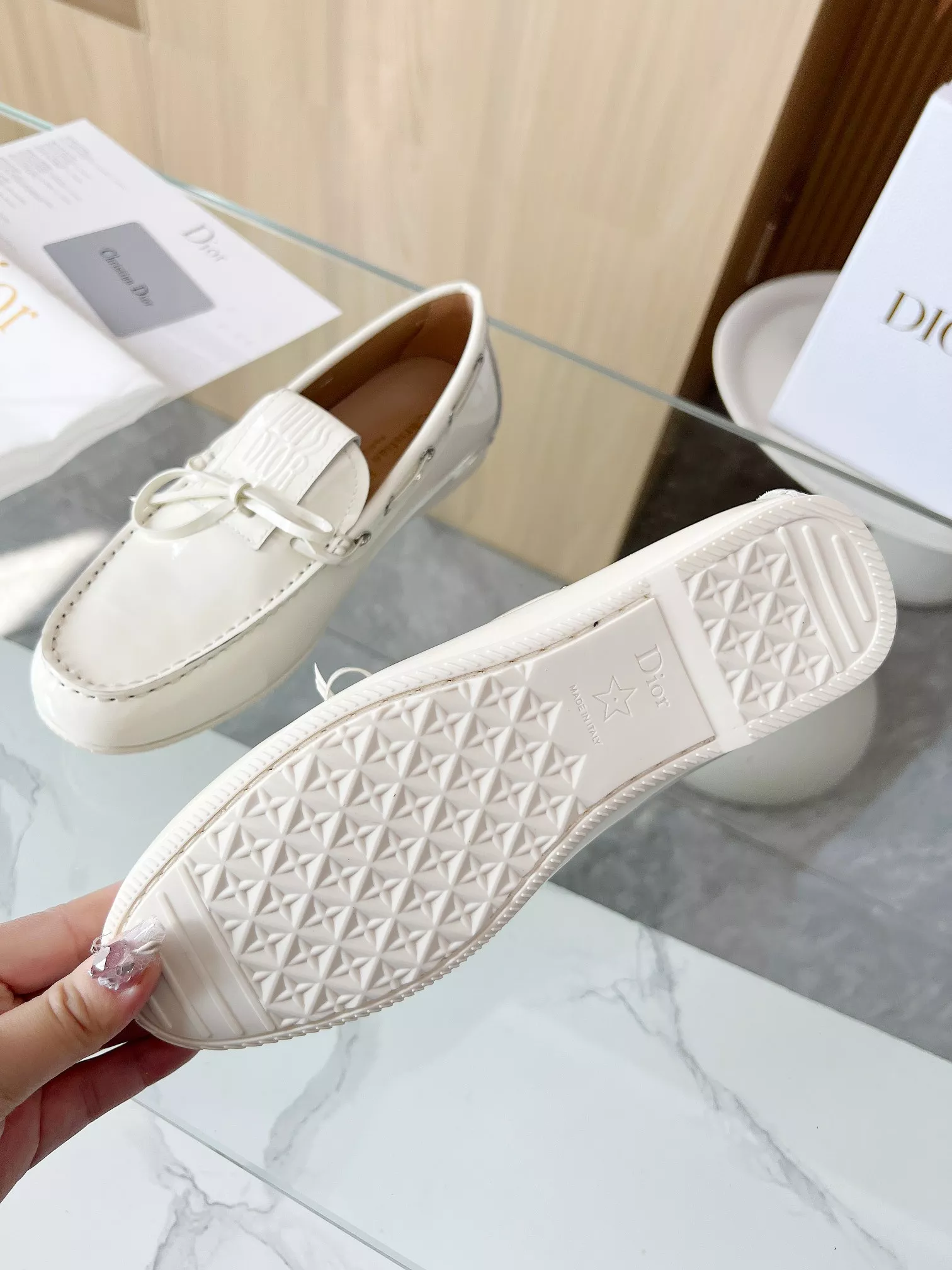 EasyMatch 7674 Christian Dior Leather Shoes For Women