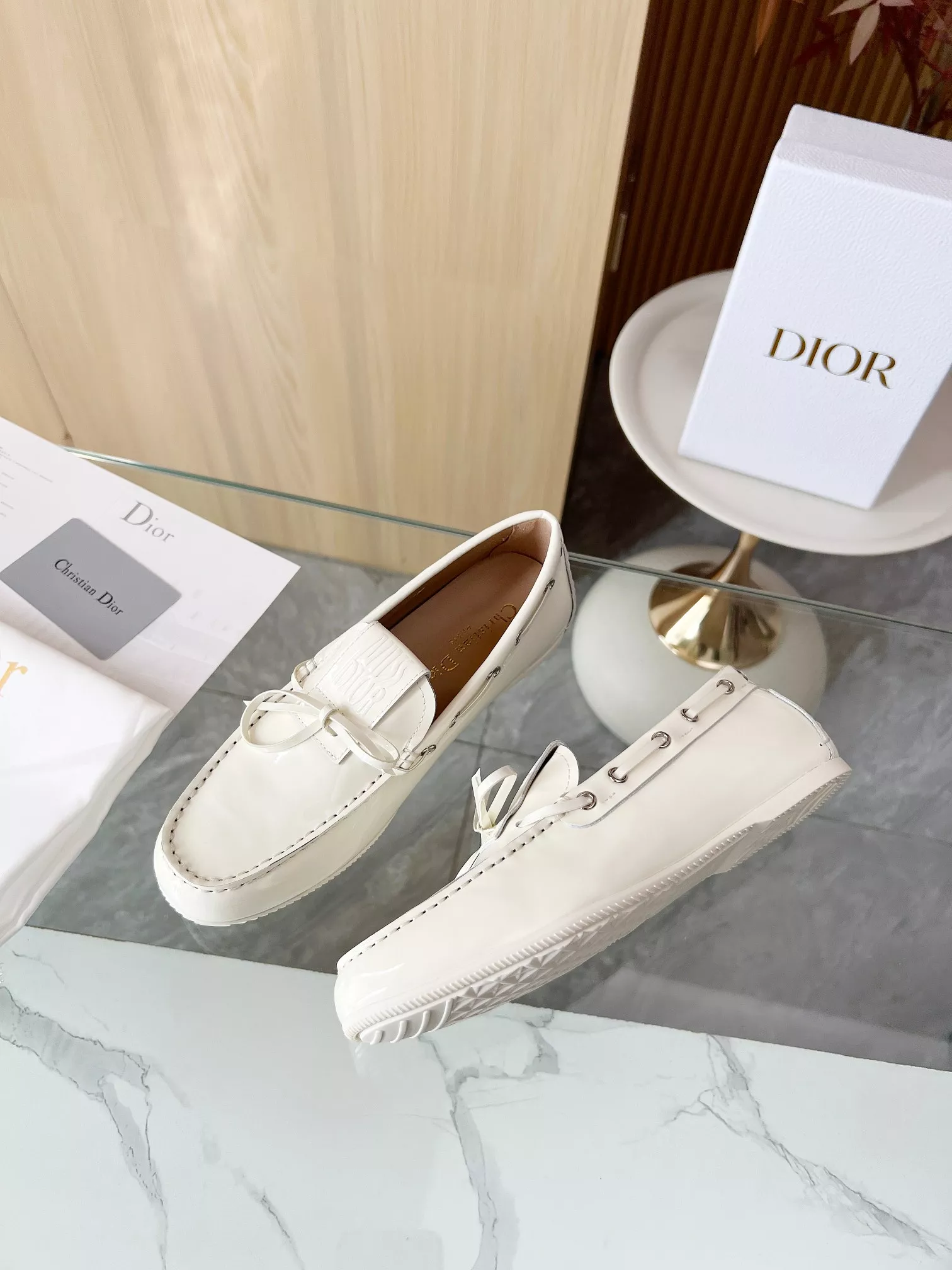 EasyMatch 7674 Christian Dior Leather Shoes For Women